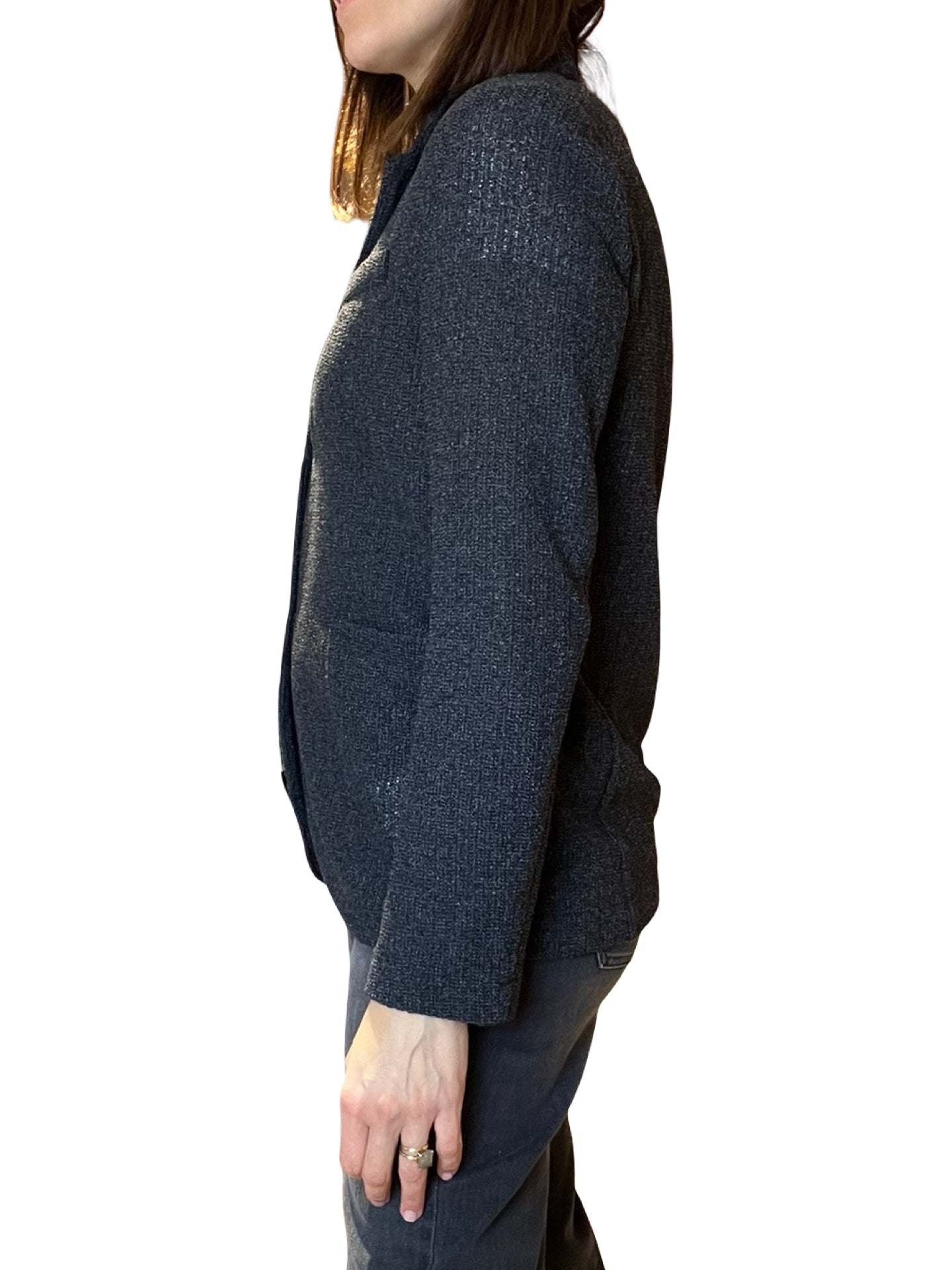 Blazer Harris Wharf London Frise Bicolor Gris