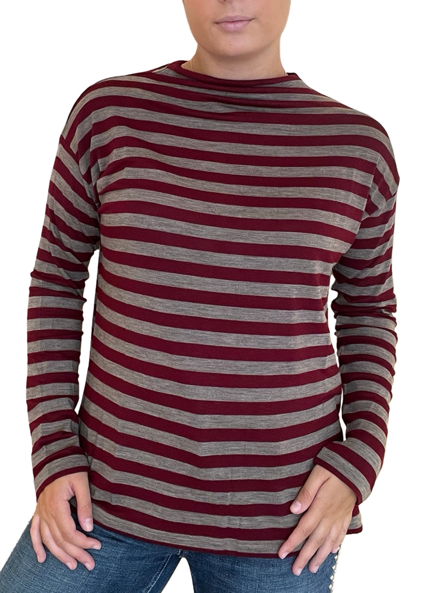 Jersey Shirt C-Zero De Rayas Cuello Alto