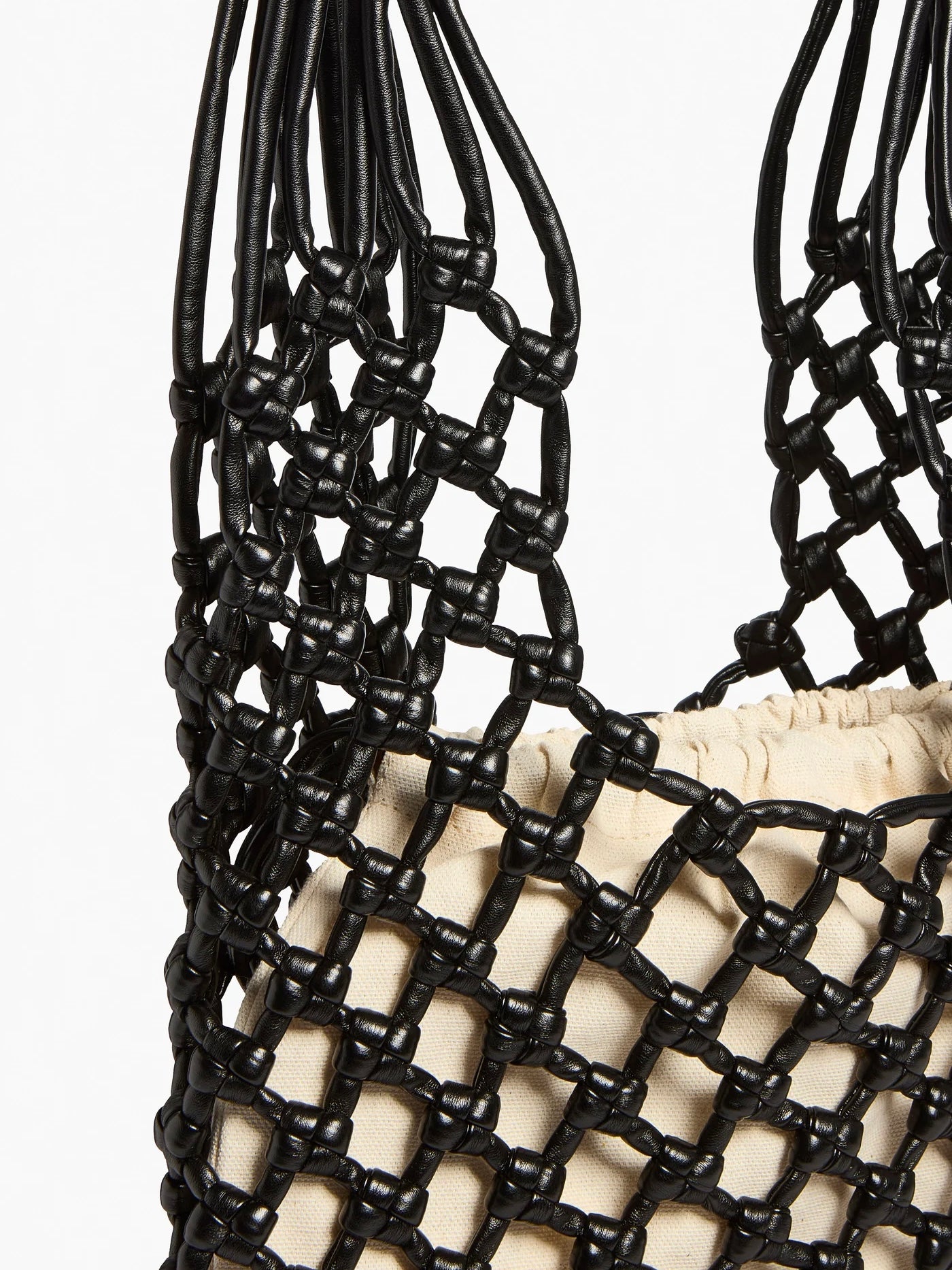 Borsa in pelle traforata Light Conti Nera