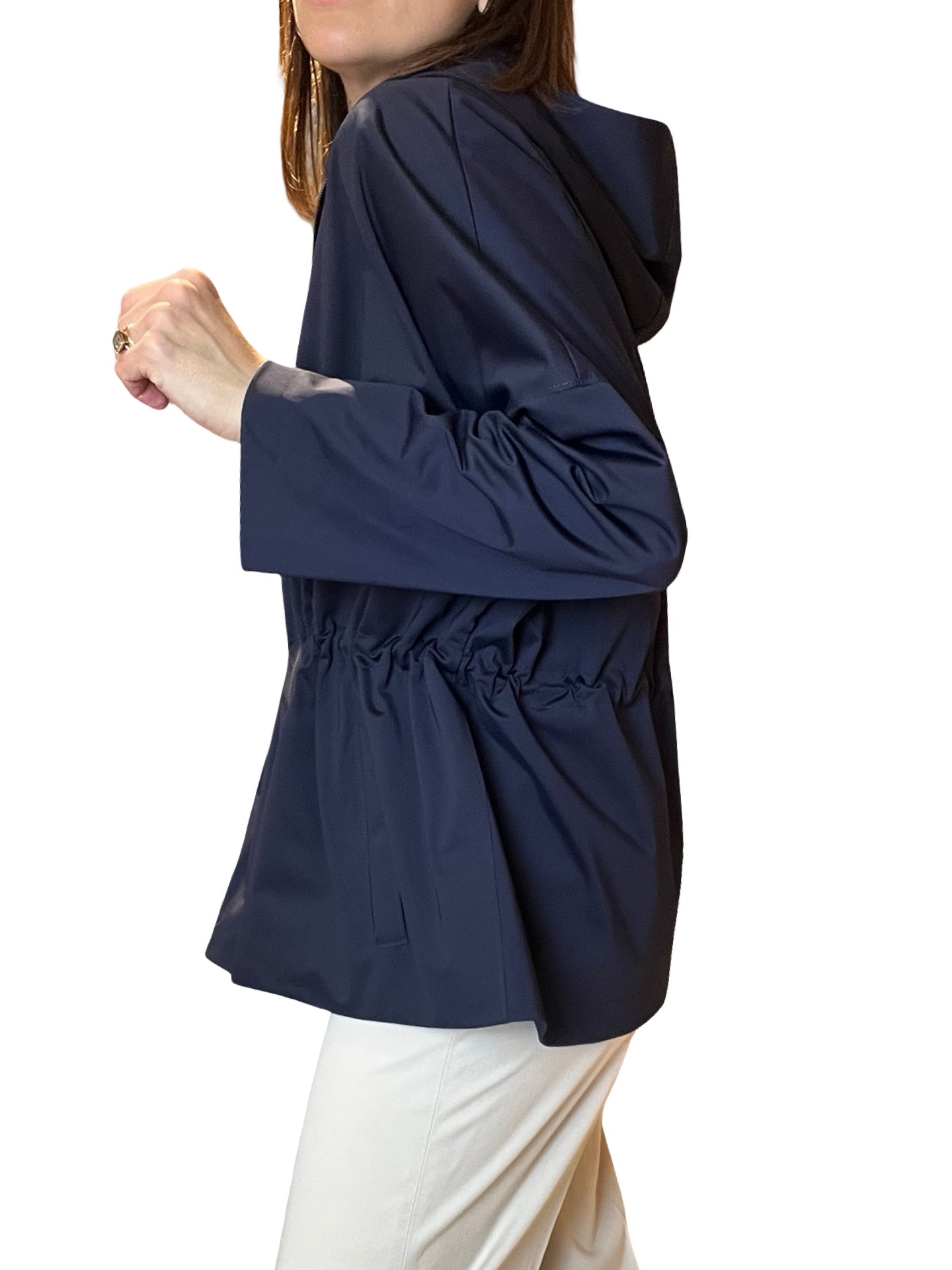 Harris Wharf London Parka Light Hood Tecnica Navy