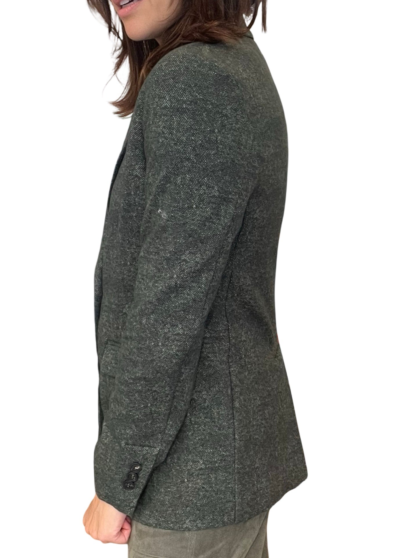 Goodmatch Blazer Croisé En Tweed Vert