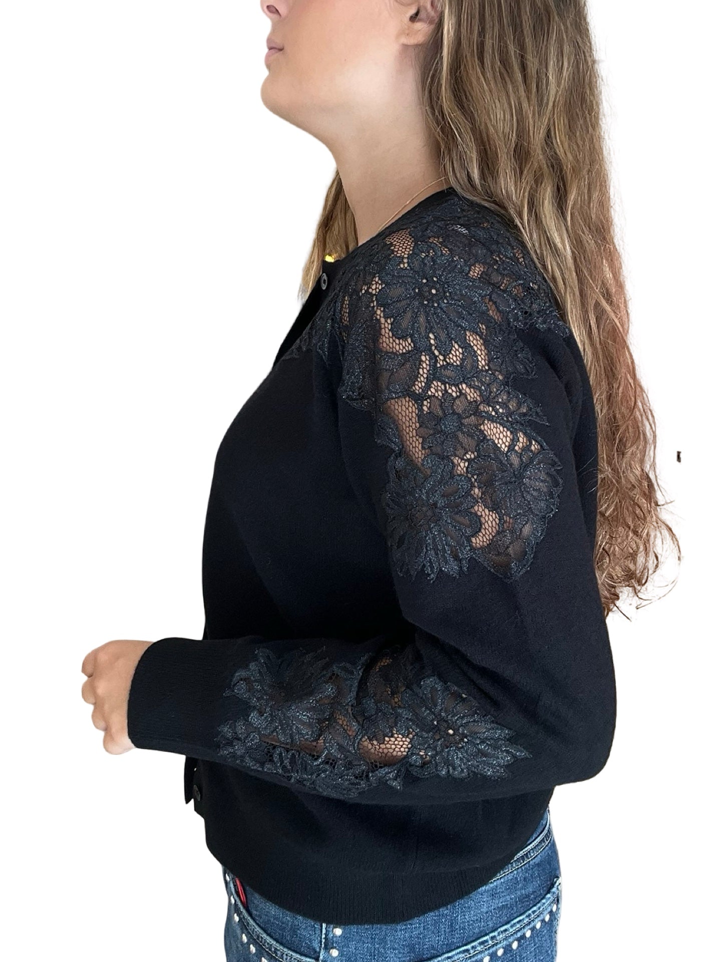 Cardigan Liviana Conti Bordado Lado