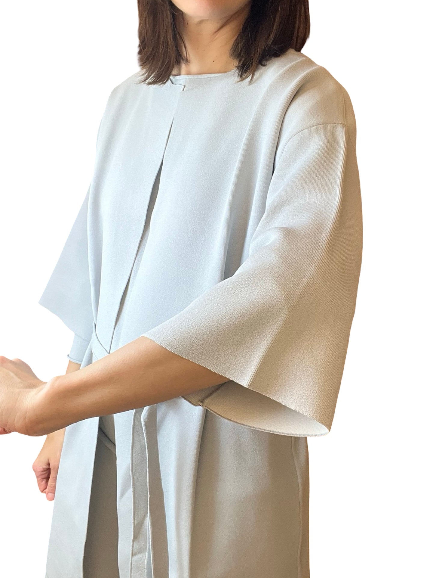 Cardigan Liviana Conti Punto Largo Cintuón