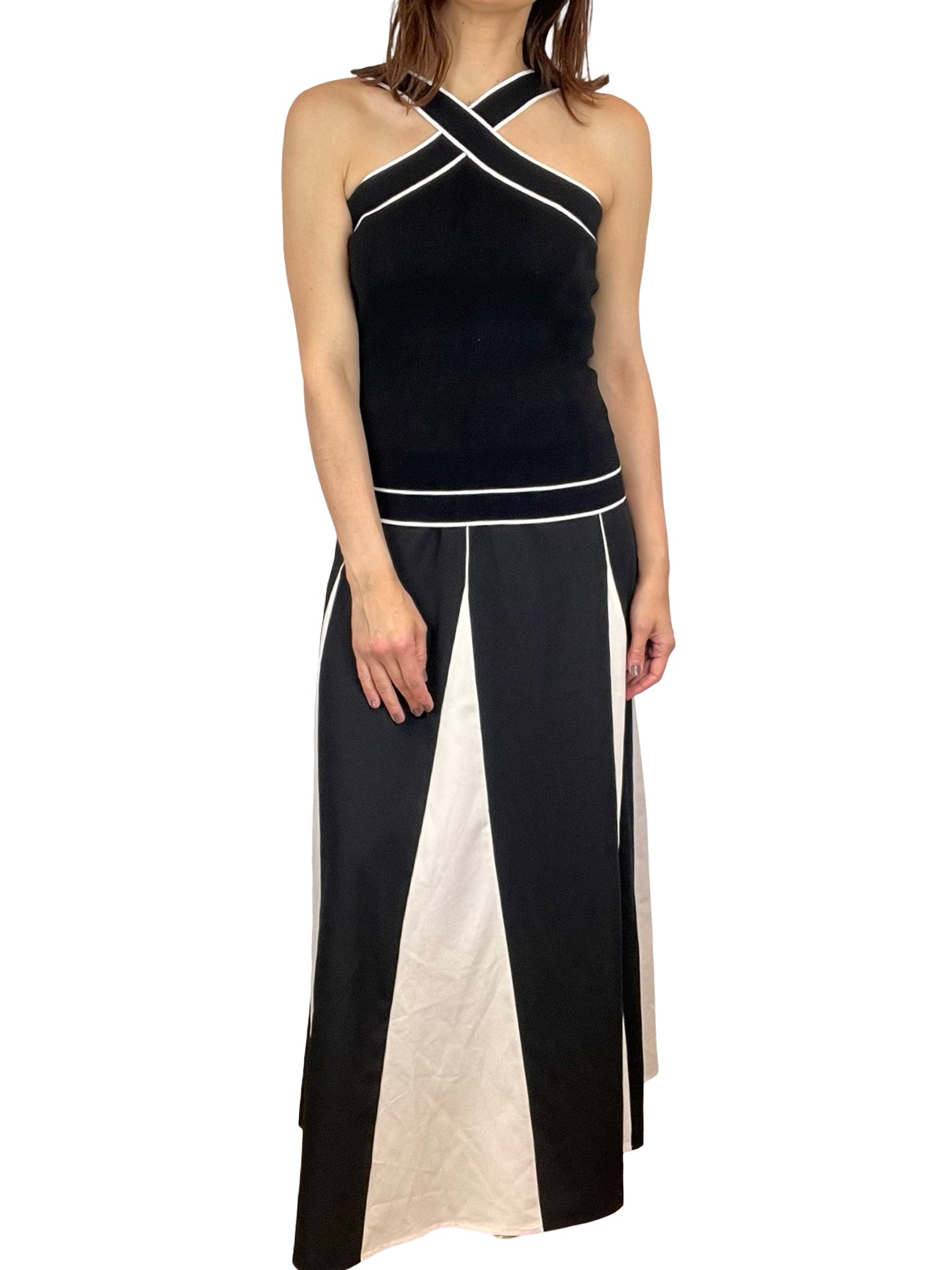 Top Paisie con spalline incrociate
