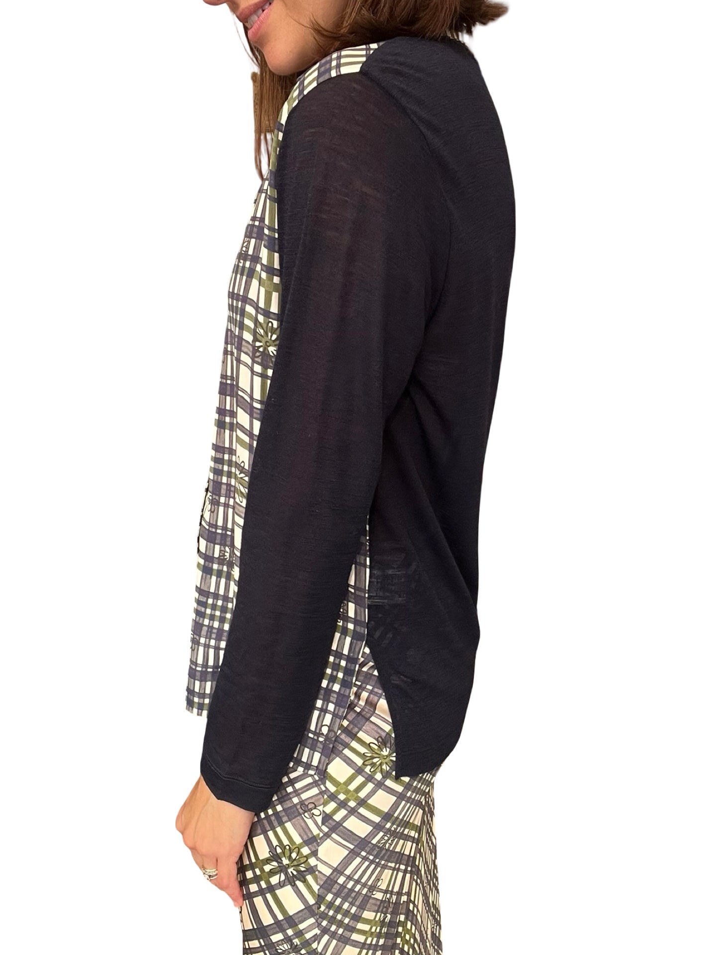 Camisa Whyci Milano Cuadros Flores