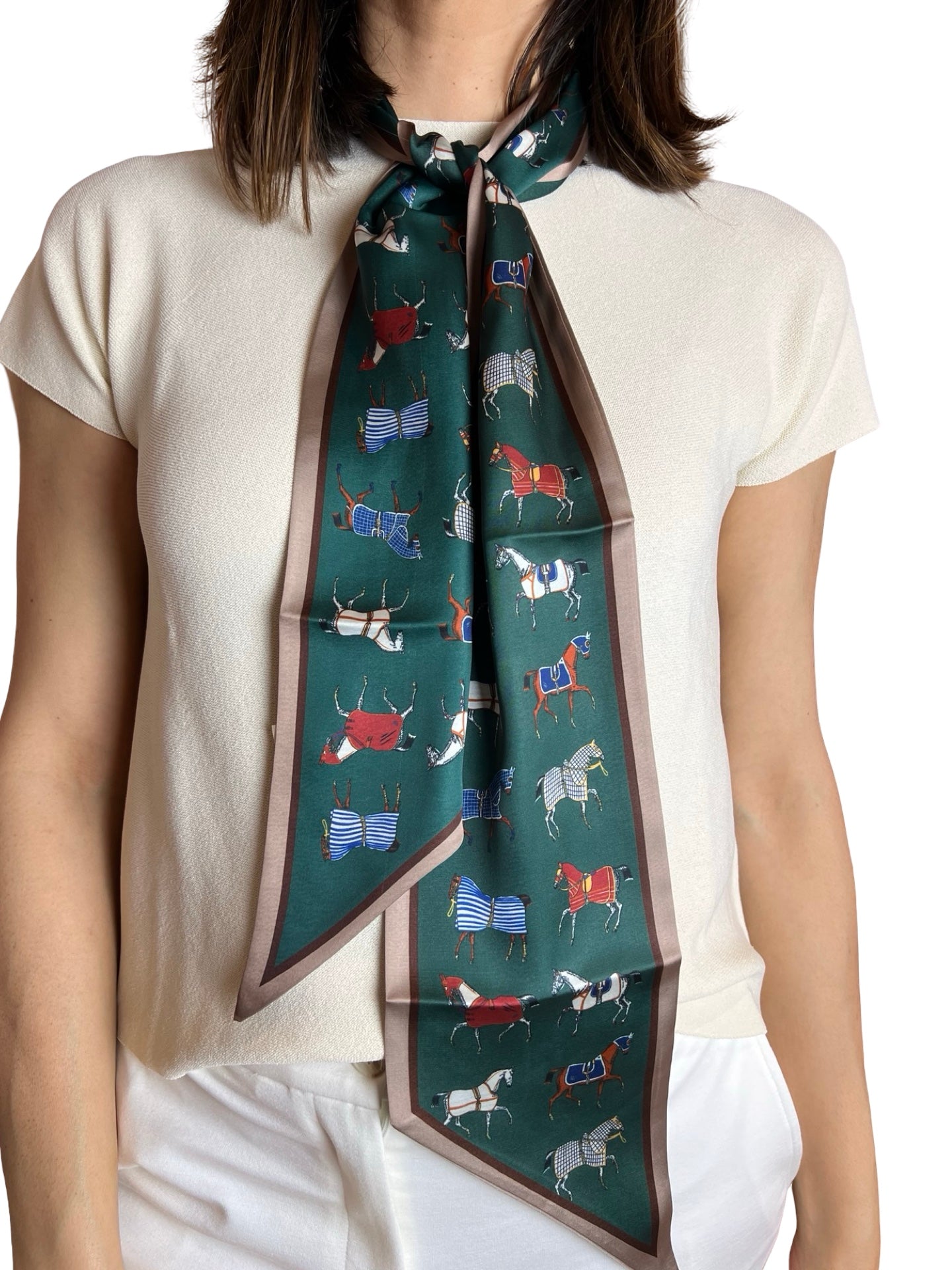 Twilly Il Baco Da Seta Horse Print