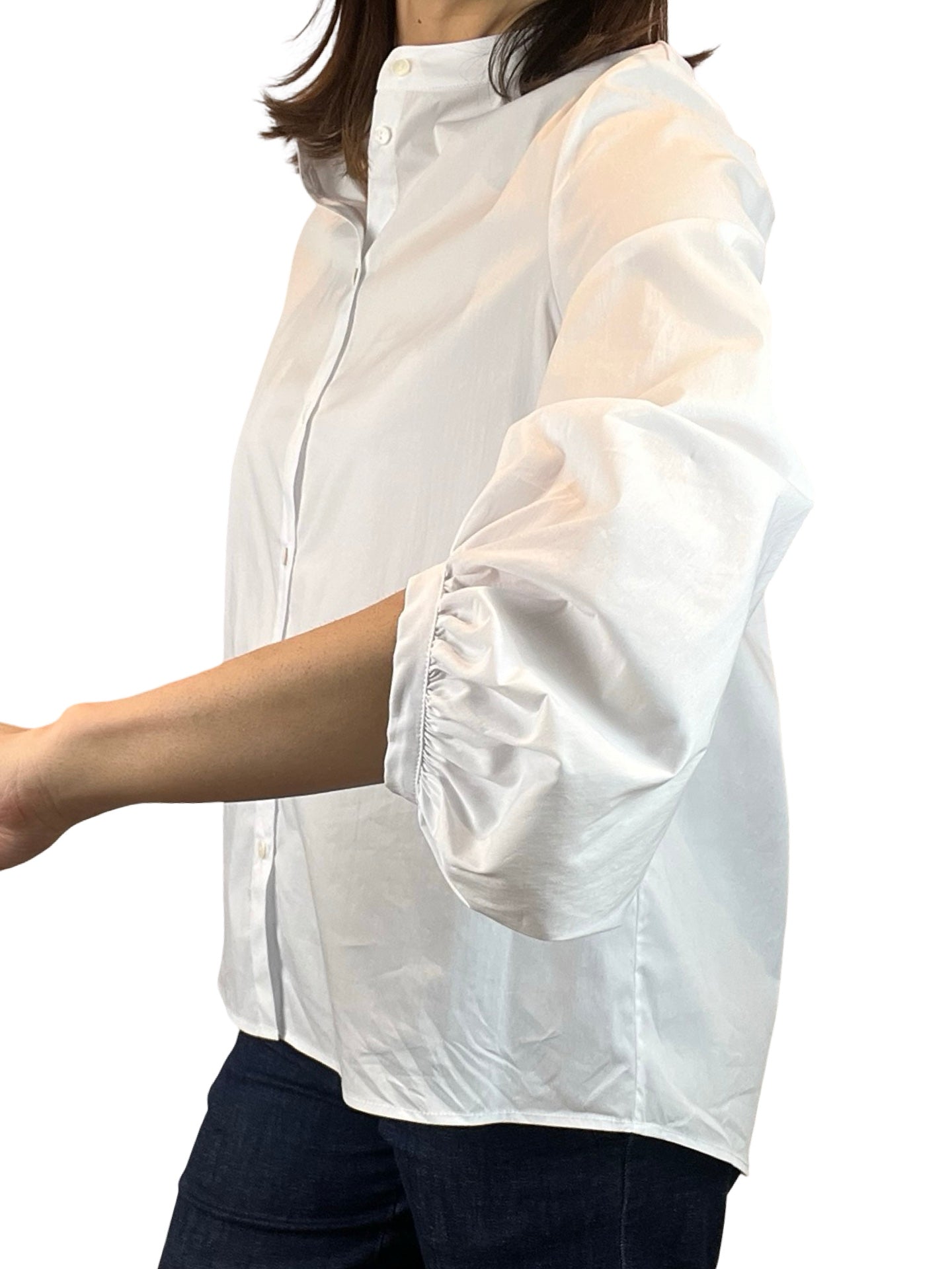 Adele Mao Gathered Sleeve Shirt