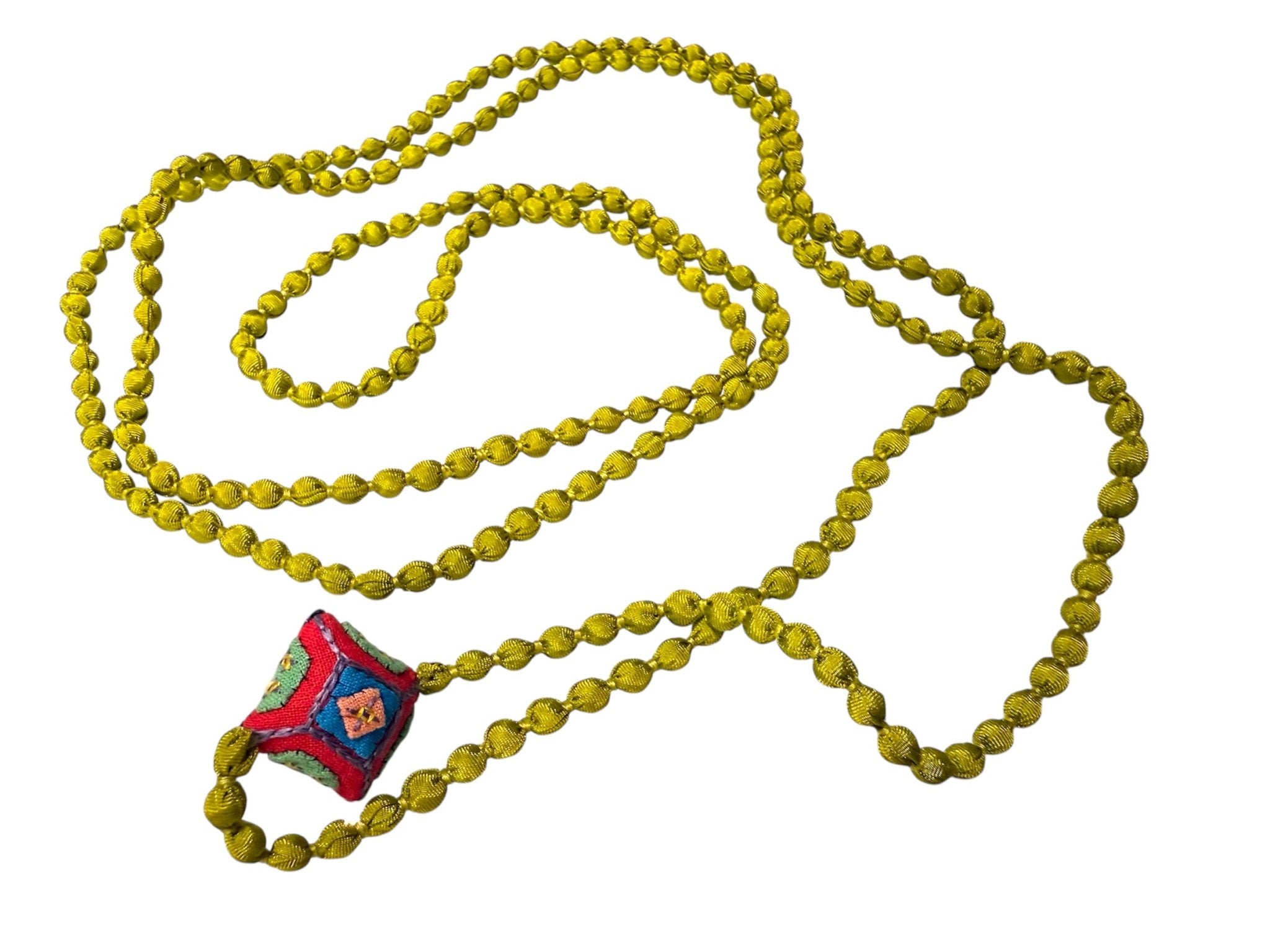 Collana Il Baco Da Seta Mini palline di seta ly pistaggio cuscino