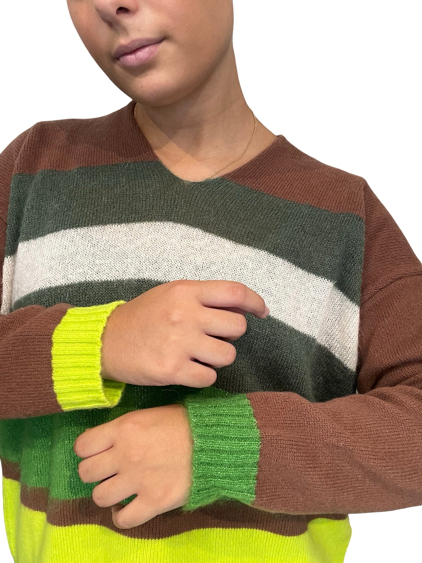 Jersey Floor Tricolor Pico Rayas Anchas