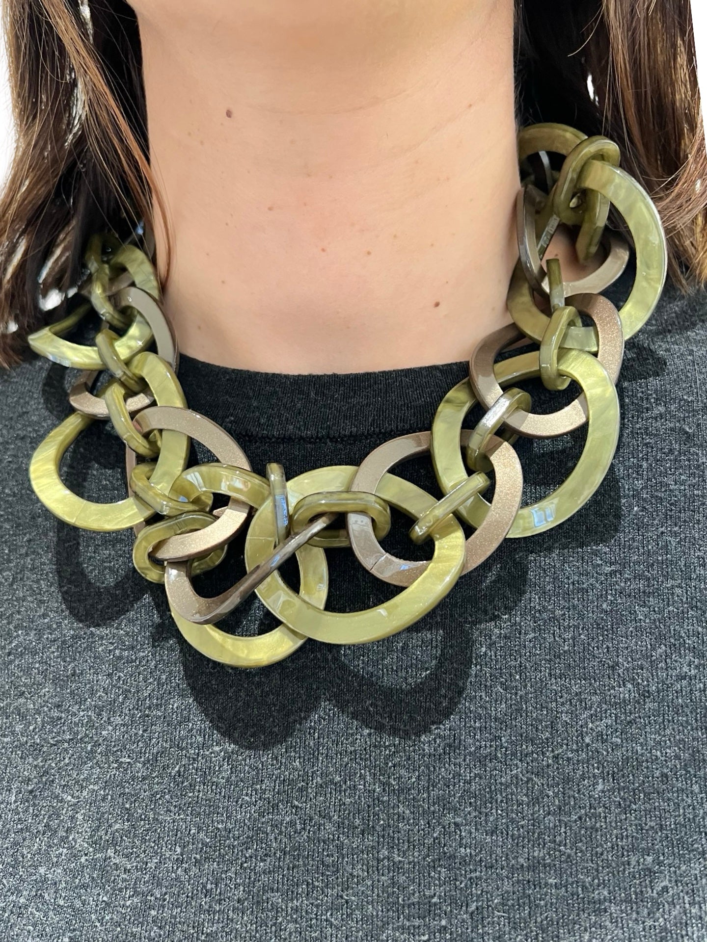 Collar Il Baco Da Seta Cadenas Verde