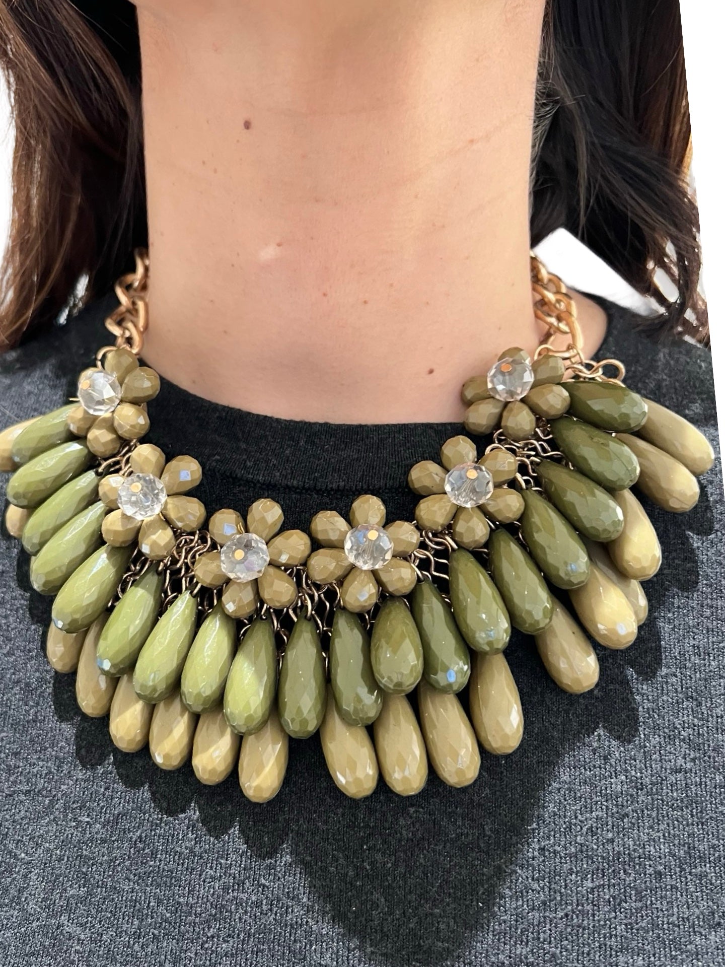 Gargantilla Il Baco Da Seta Piedras Verde