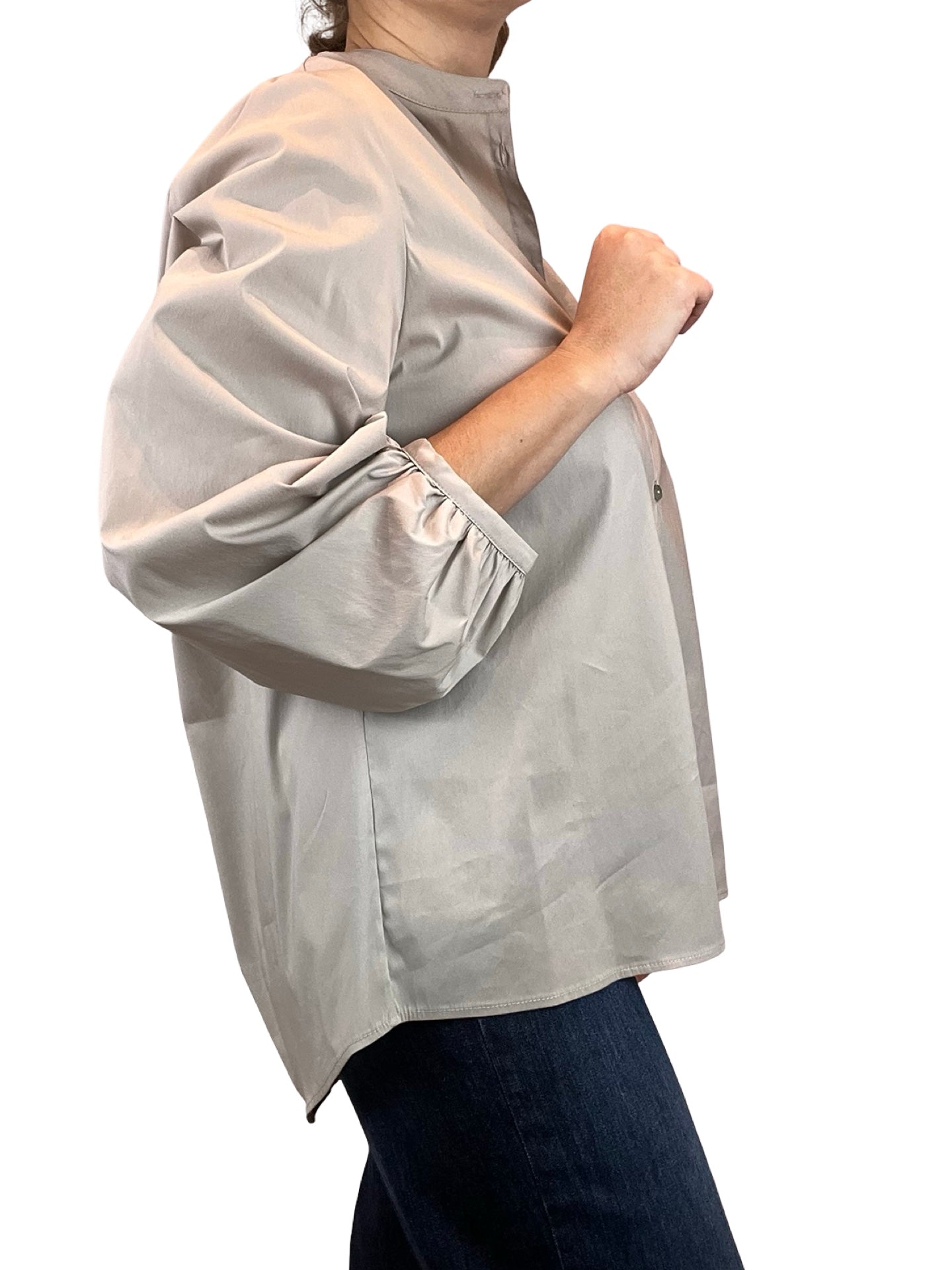 Adele Mao Gathered Sleeve Shirt