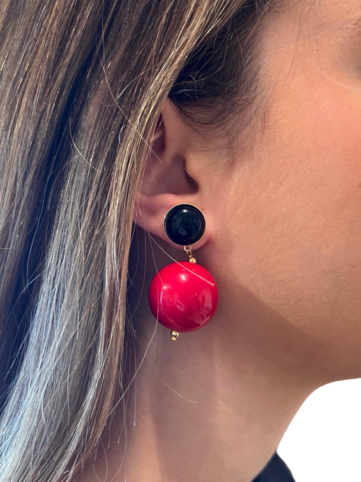 Pendientes Fabrizio Marcantelli Bola Roja