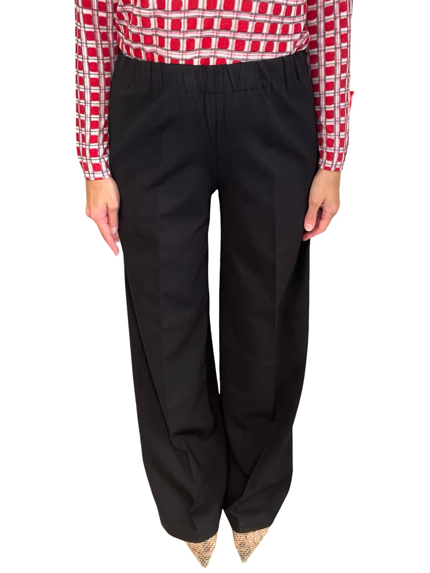 Pantalon Liviana Conti Ancho Bolsillos Detras