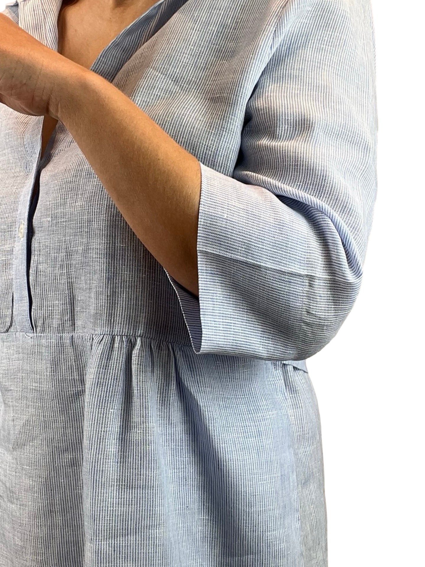 Vestido Whyci Milano Lino Rayas