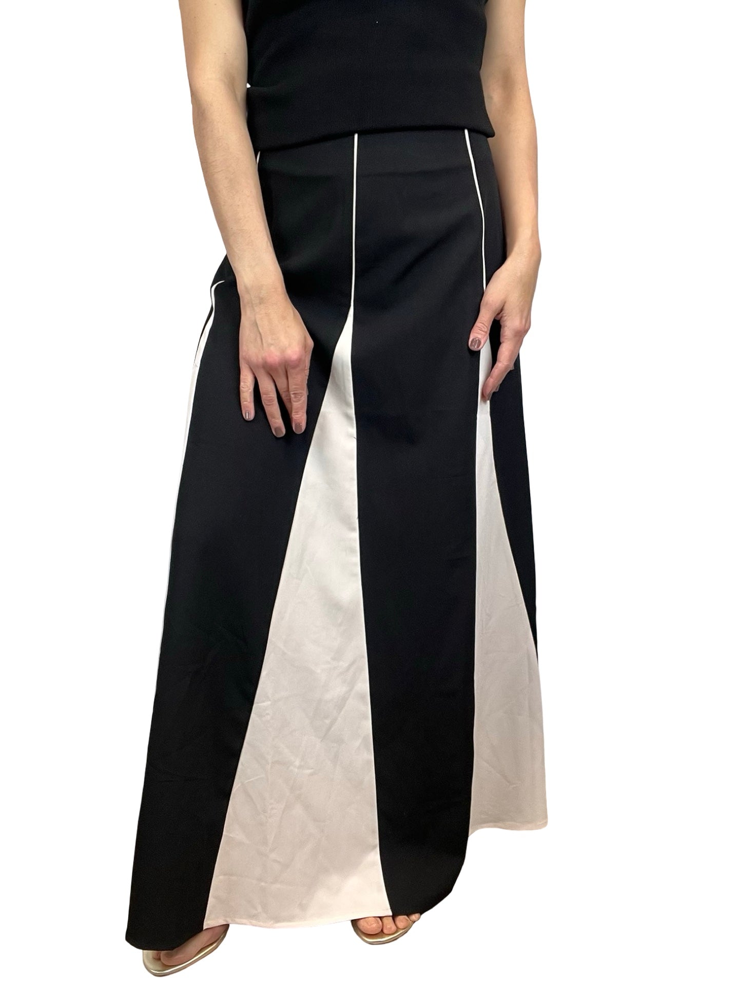 Two-tone Long Paisie Skirt