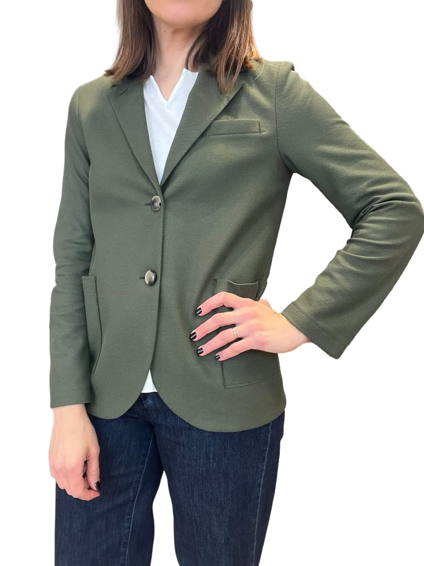 Blazer Harris Wharf London Pique Verde