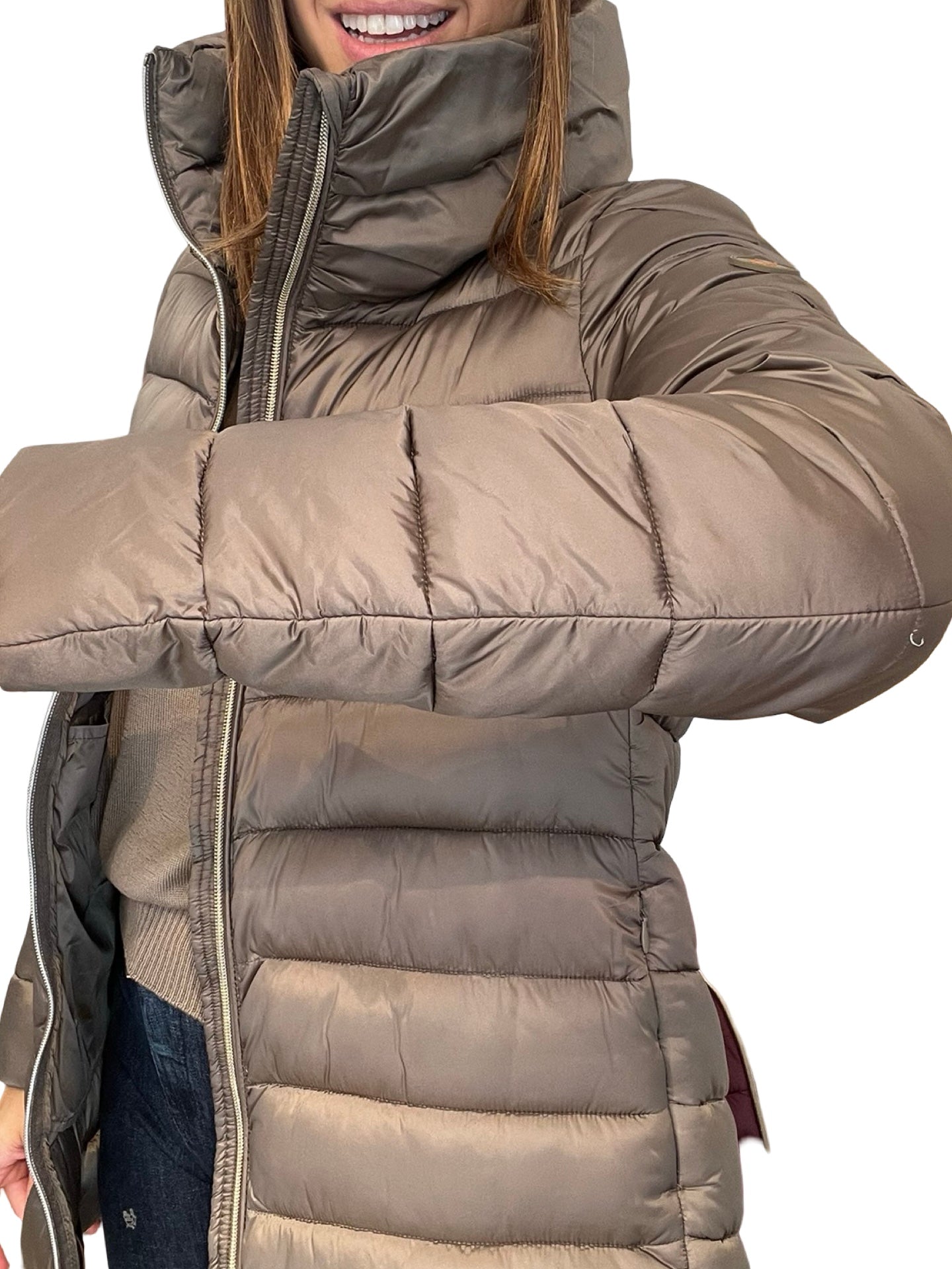 Plumifero Save The Duck Largo Bronce