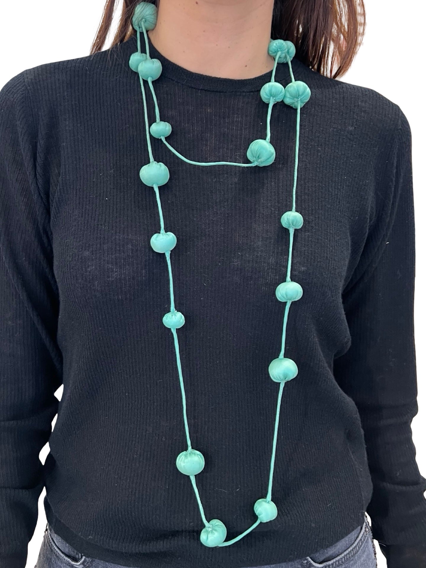 Collar Il Baco Da Seta Bolas De Seda Cocoon Acqua