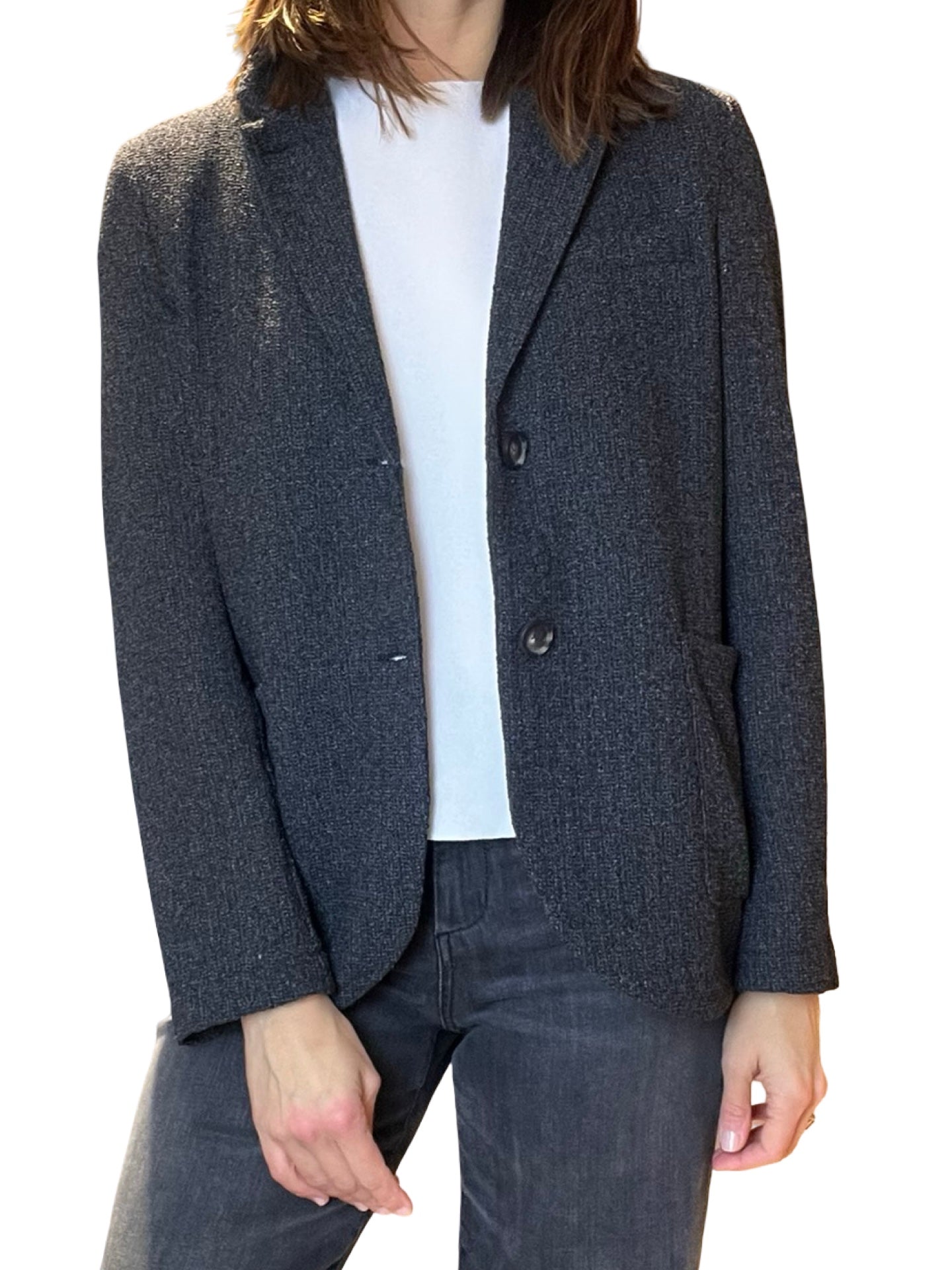 Blazer grigio bicolore Harris Wharf London Frise