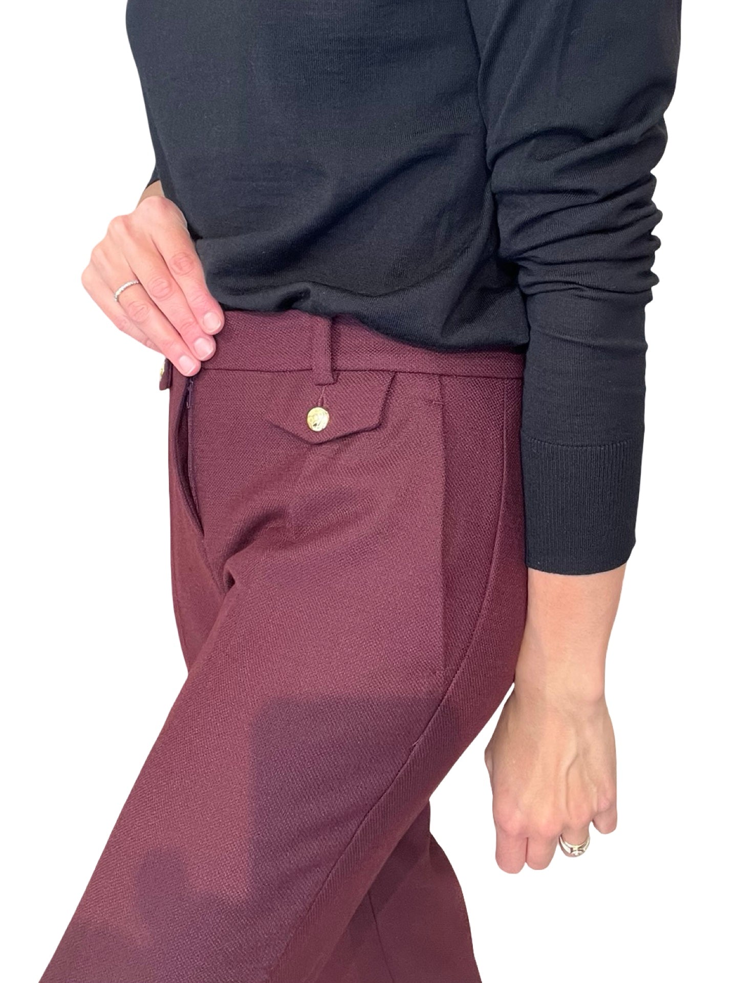 Krystal Flap Change Pantalon Vin