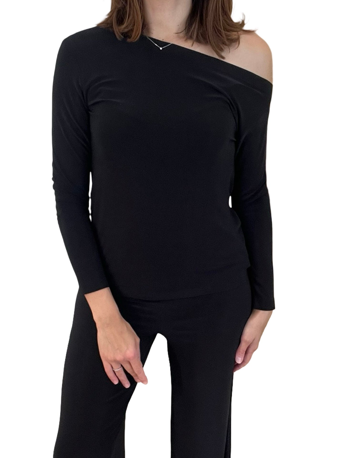Norma Kamali Body Only One Shoulder Long Sleeve