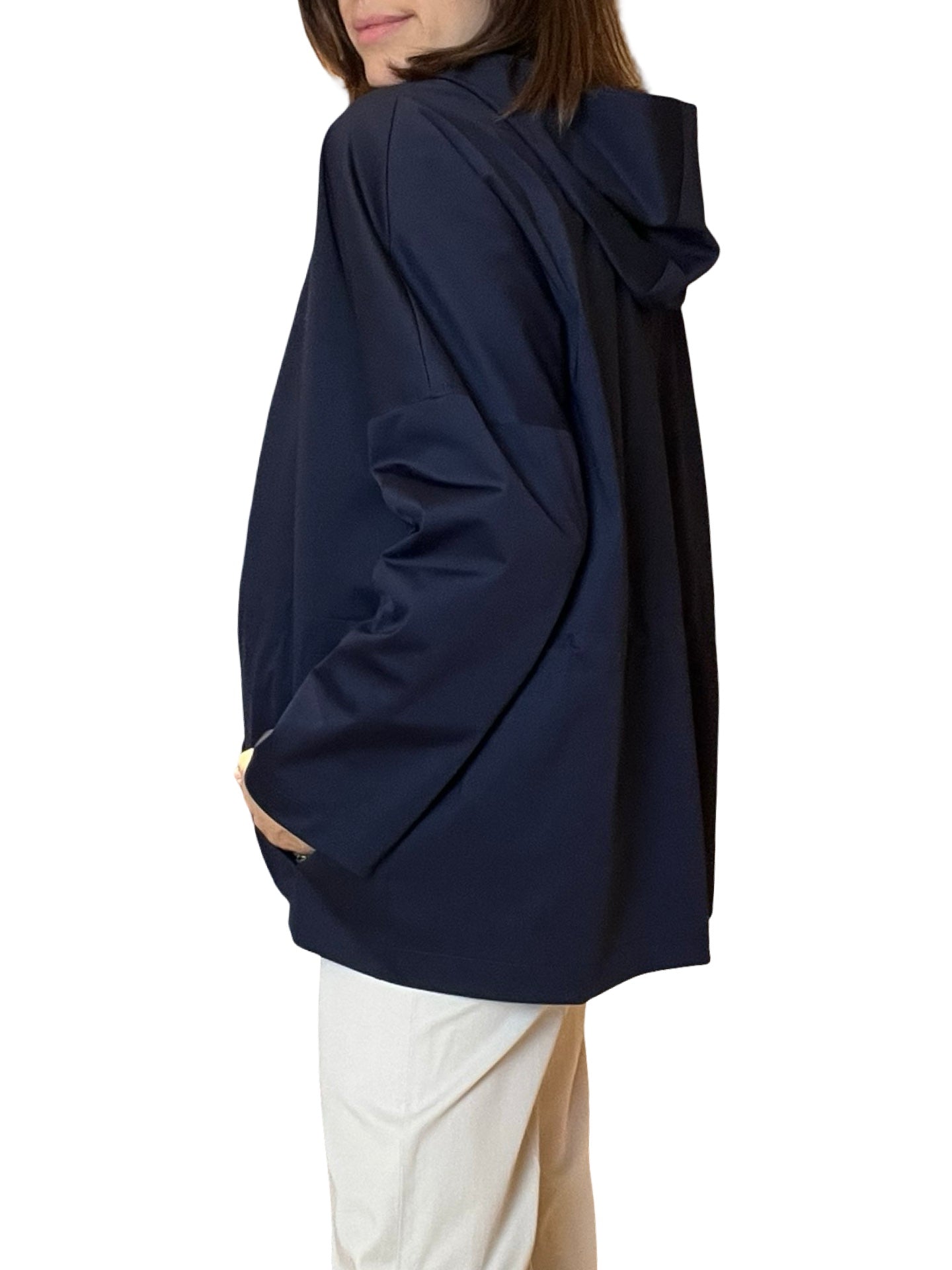 Harris Wharf London Parka Light Hood Tecnica Navy