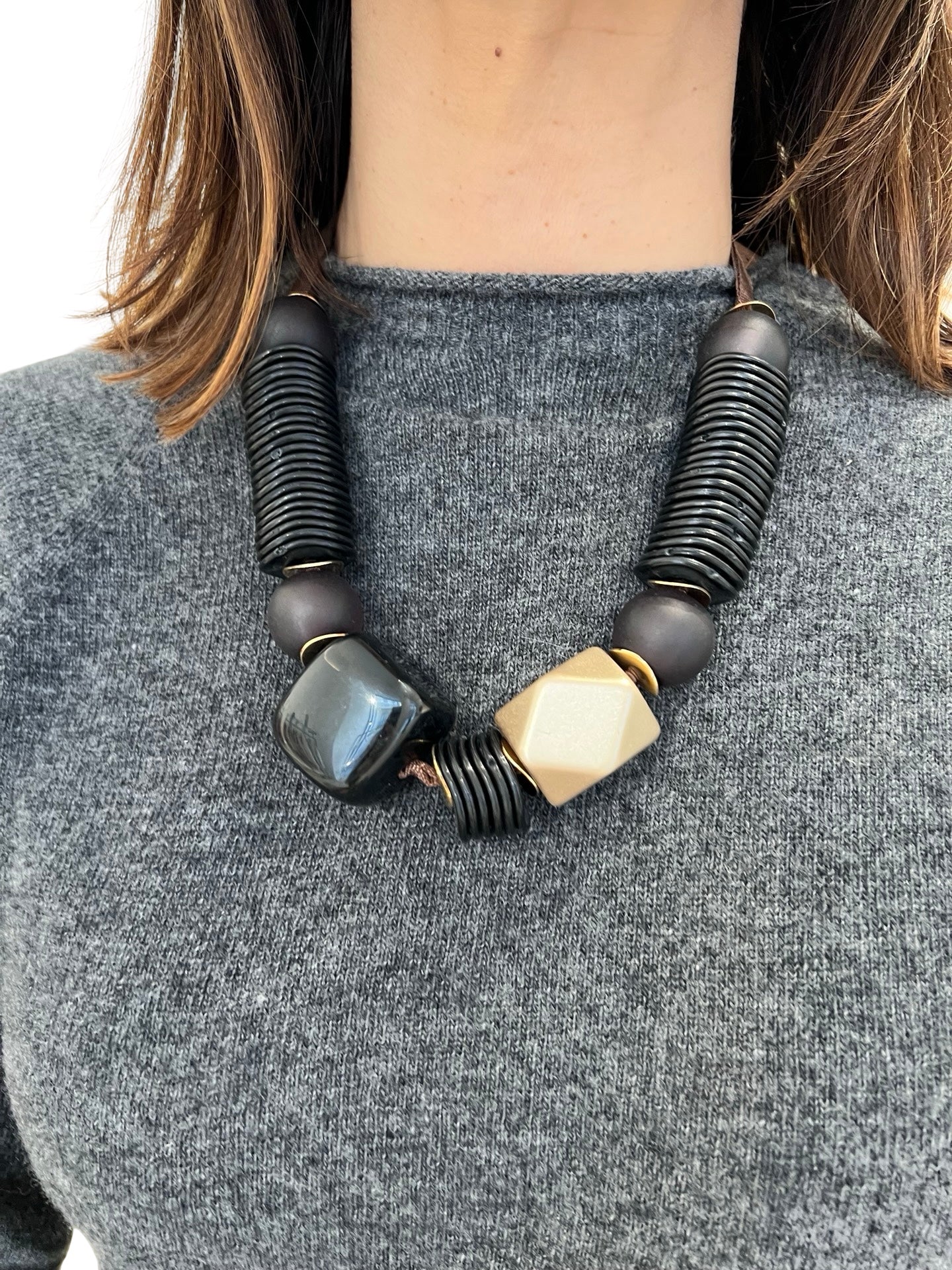 Collier Il Baco Da Seta Perles noires