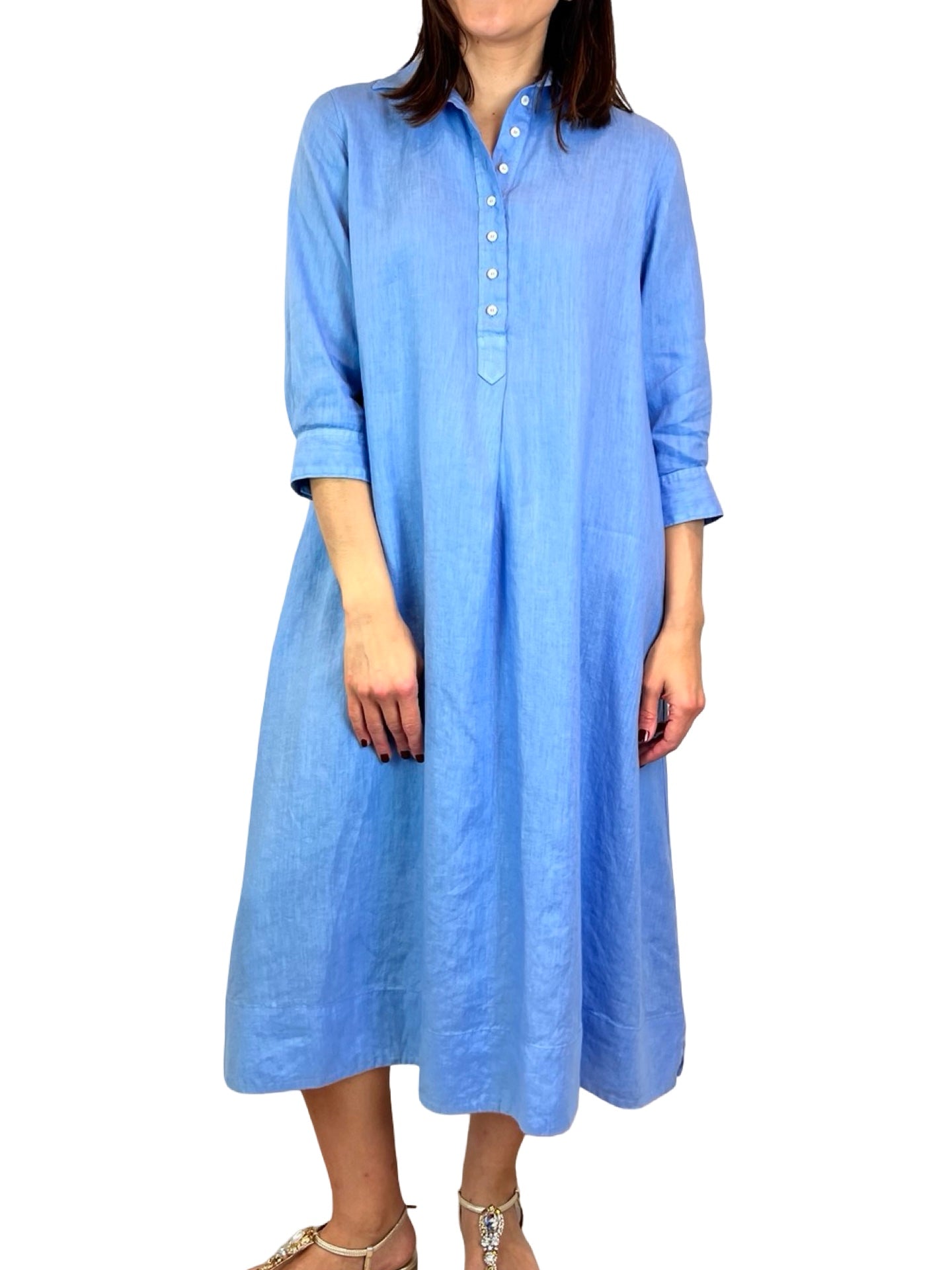 Vestido Rosso 35 Camisero Manga Francesa