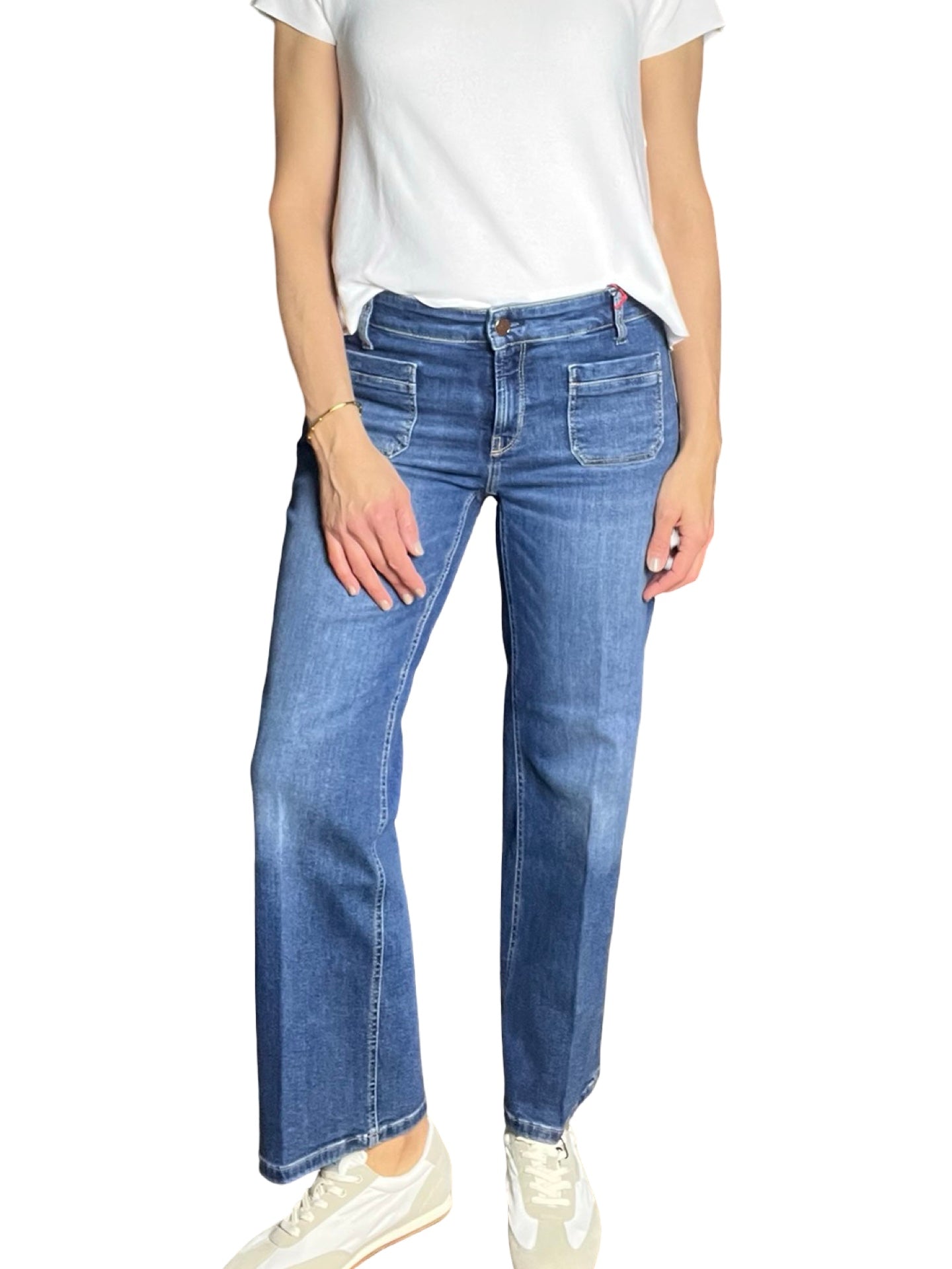 Cambio Tess Pocket Cropped Jeans
