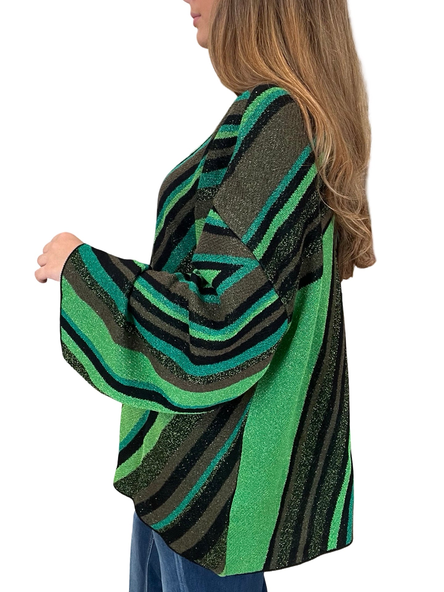 Jersey Akep Punto Lurex Verde