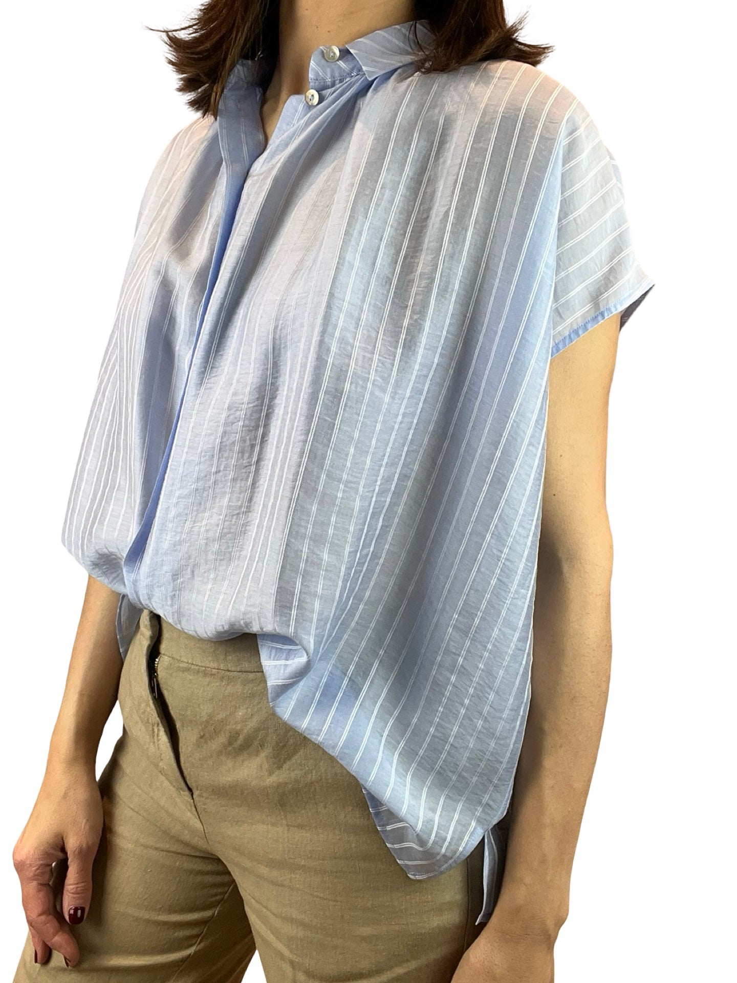 Adele Drop Sleeve Striped Shirt