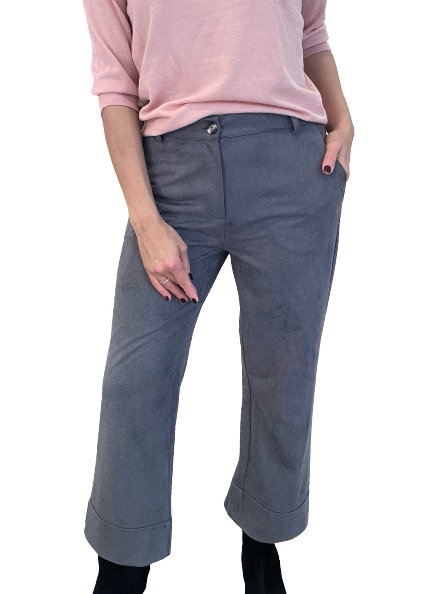 Pantalon Il Baco Da Seta Ancho Vuelta