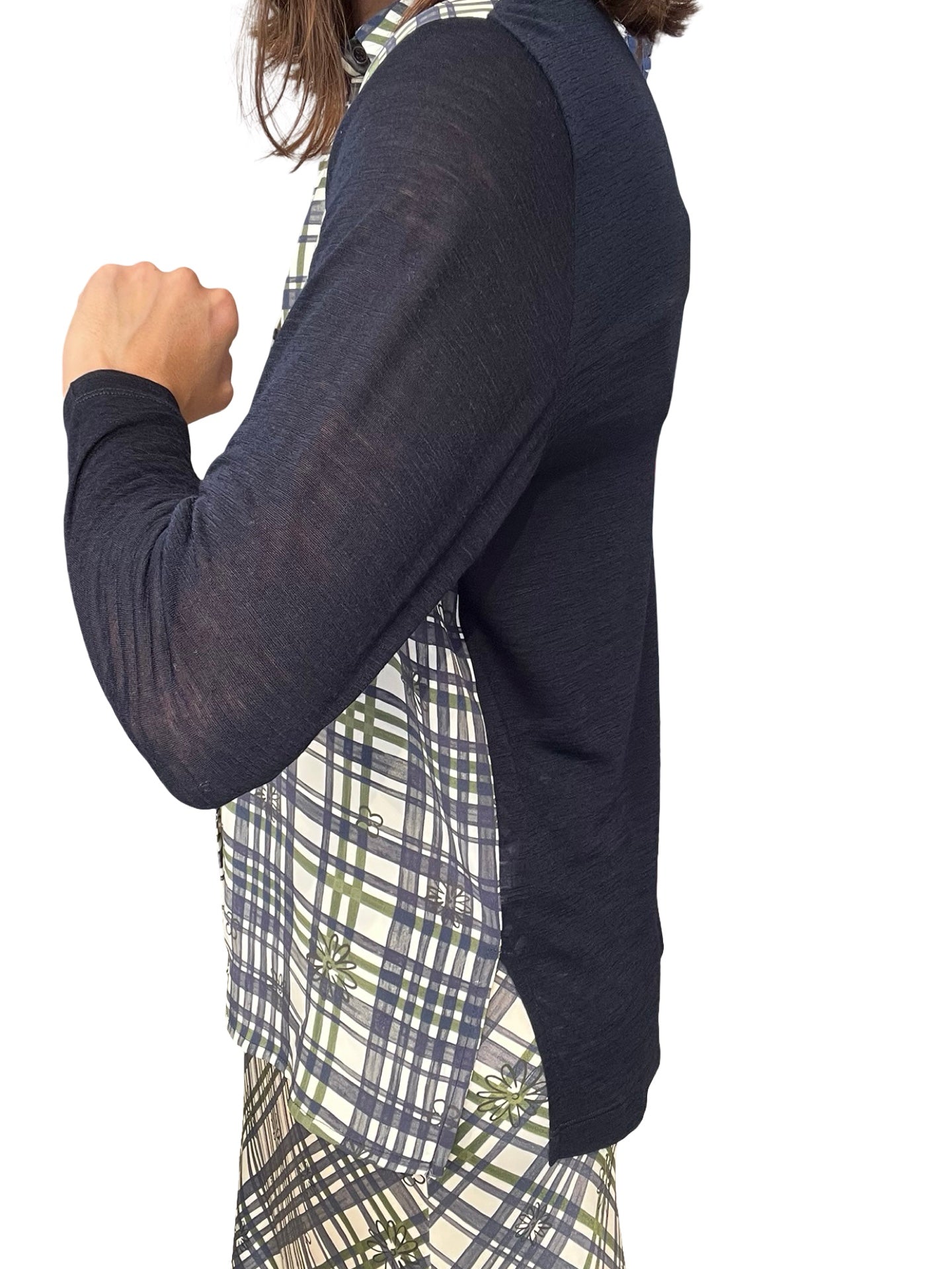 Camisa Whyci Milano Cuadros Flores