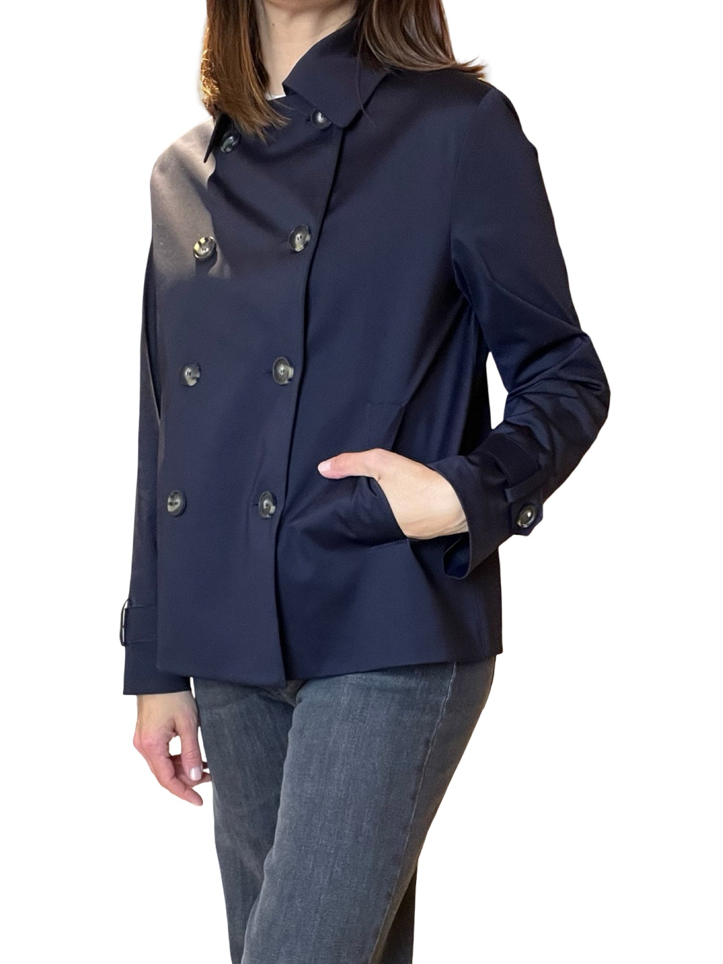 Harris Wharf London Trench Tecnica Navy Jacket