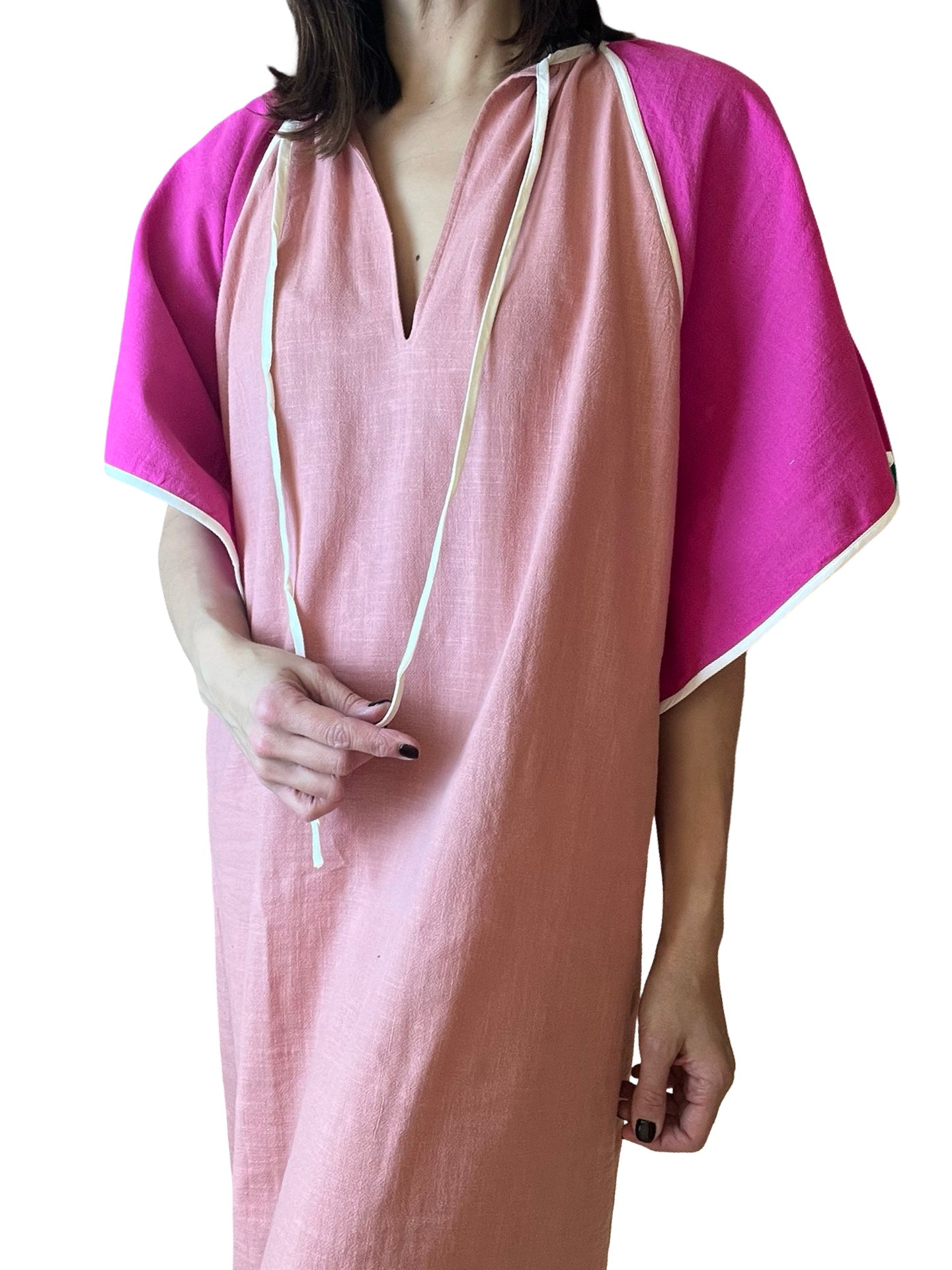 Vestido Mapoésie Lazo Bicolor