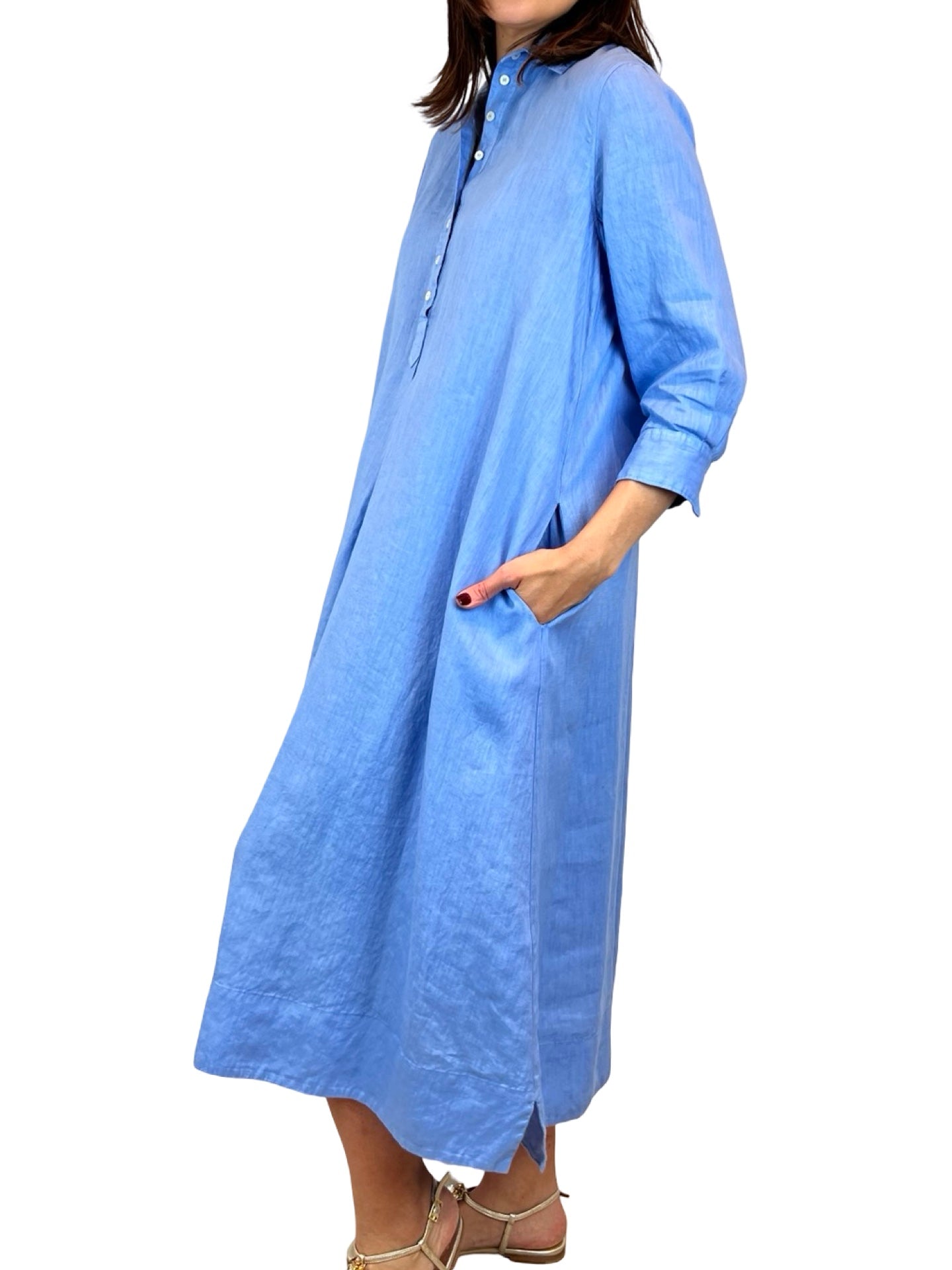 Vestido Rosso 35 Camisero Manga Francesa