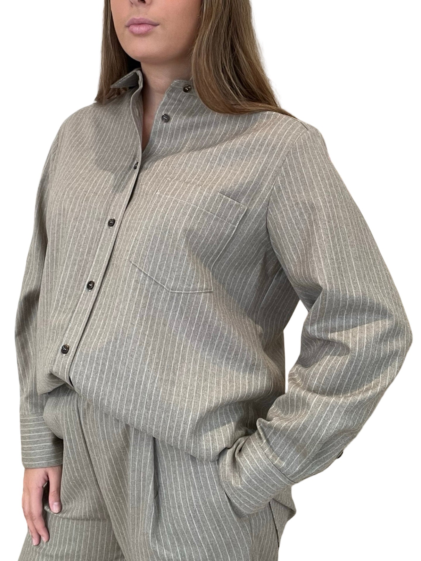 Camicia a Righe Rosso35