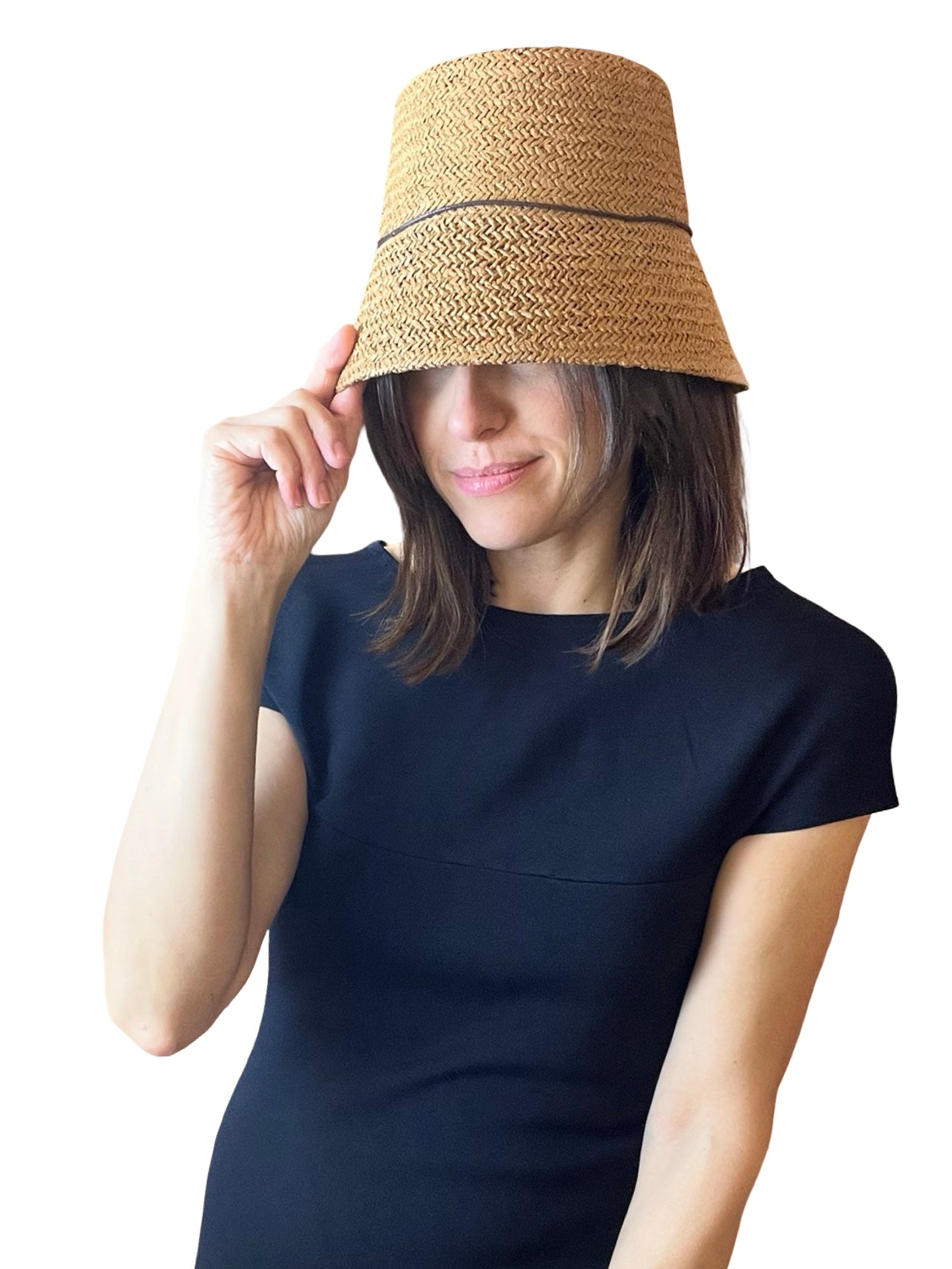 Chapeau Conti Raphia Camel Léger