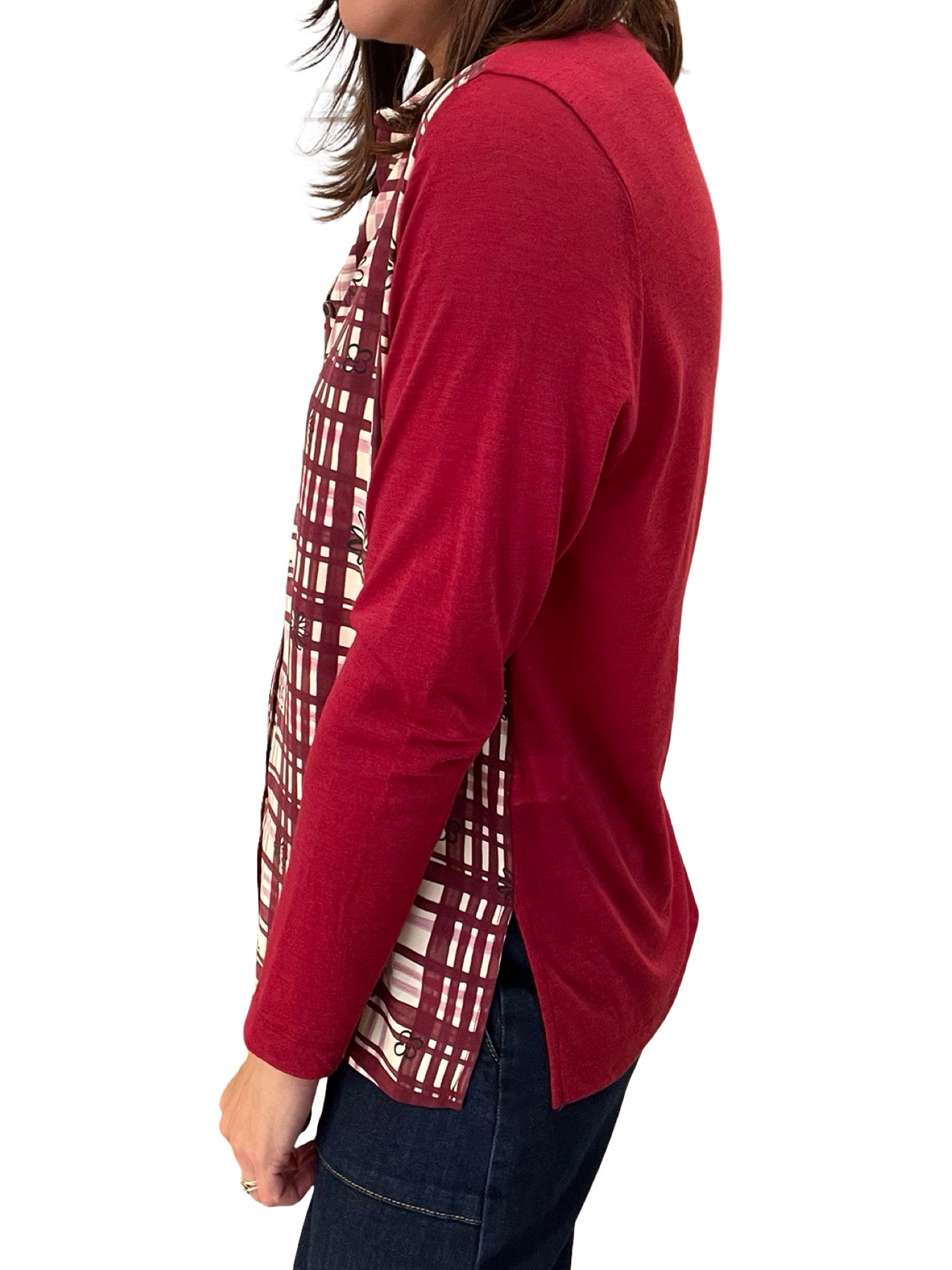 Camisa Whyci Milano Cuadros Flores