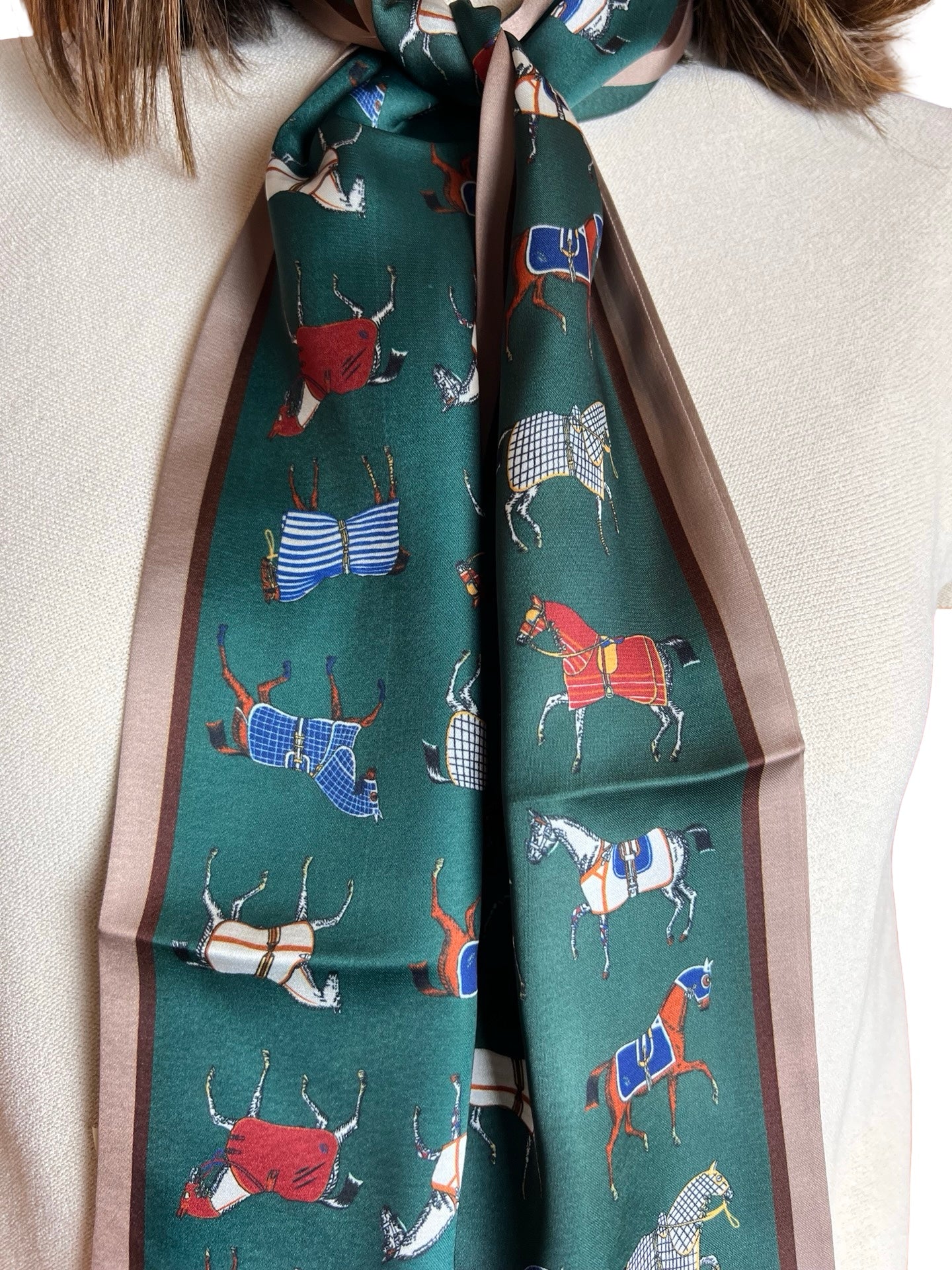 Twilly Il Baco Da Seta Horse Print