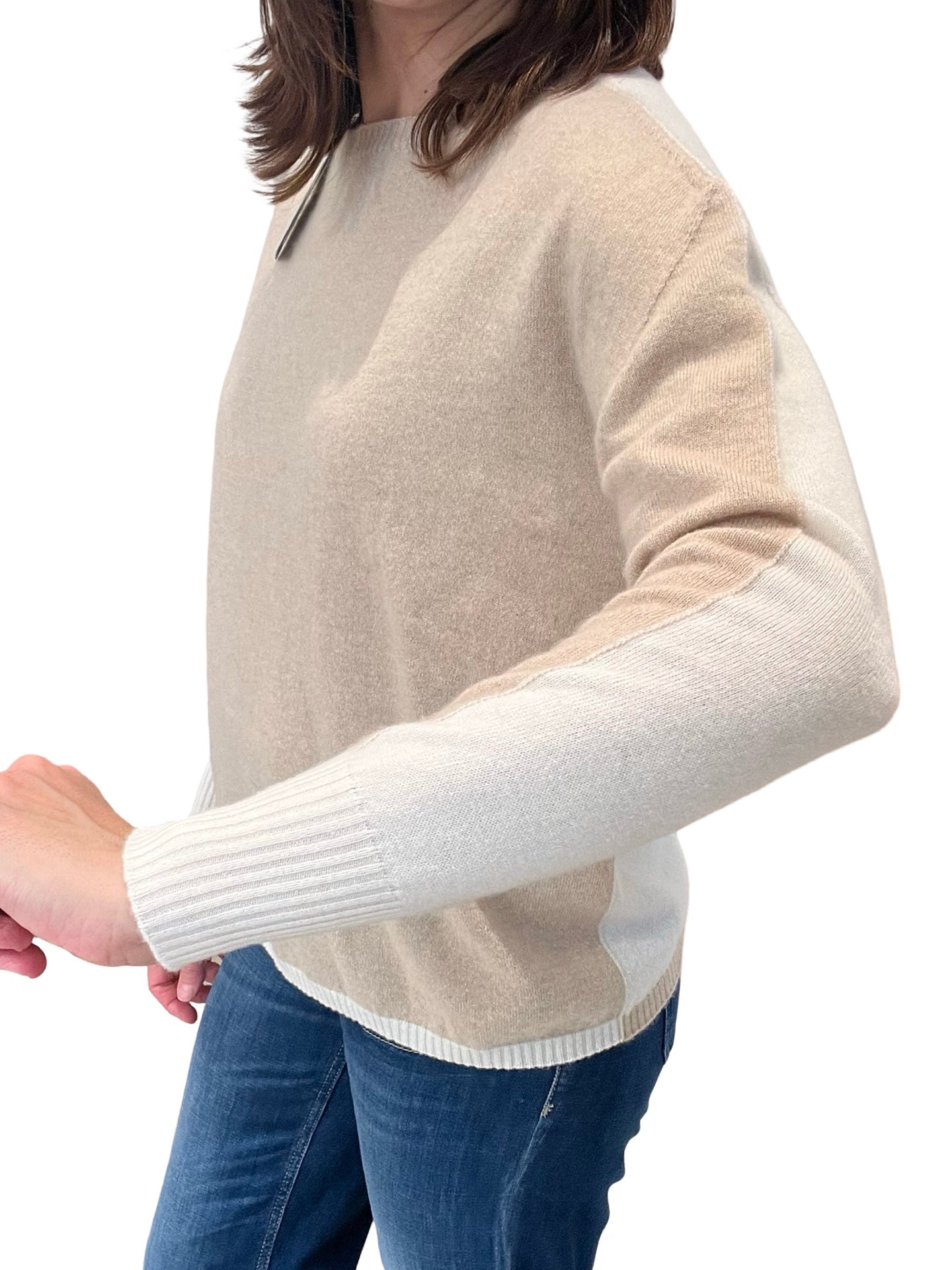 Jersey Rosso35 Bicolor Beige y Crudo