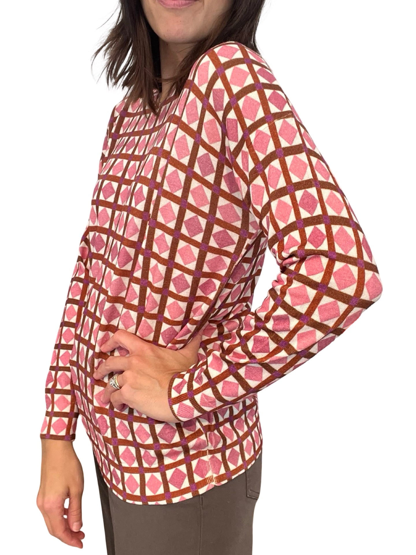 Jersey in Bed With You Cuello Picos Rombos