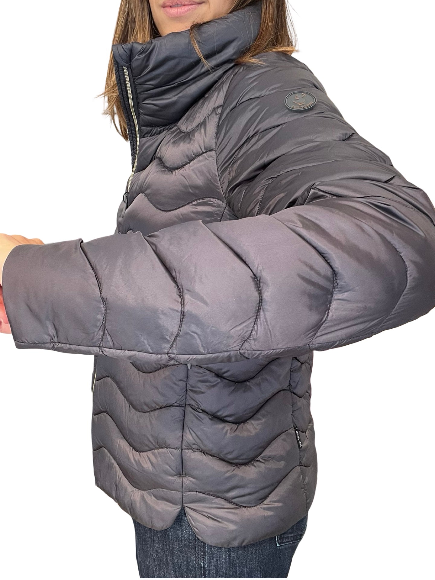 Plumifero Save the Duck Short Enthallado Gray