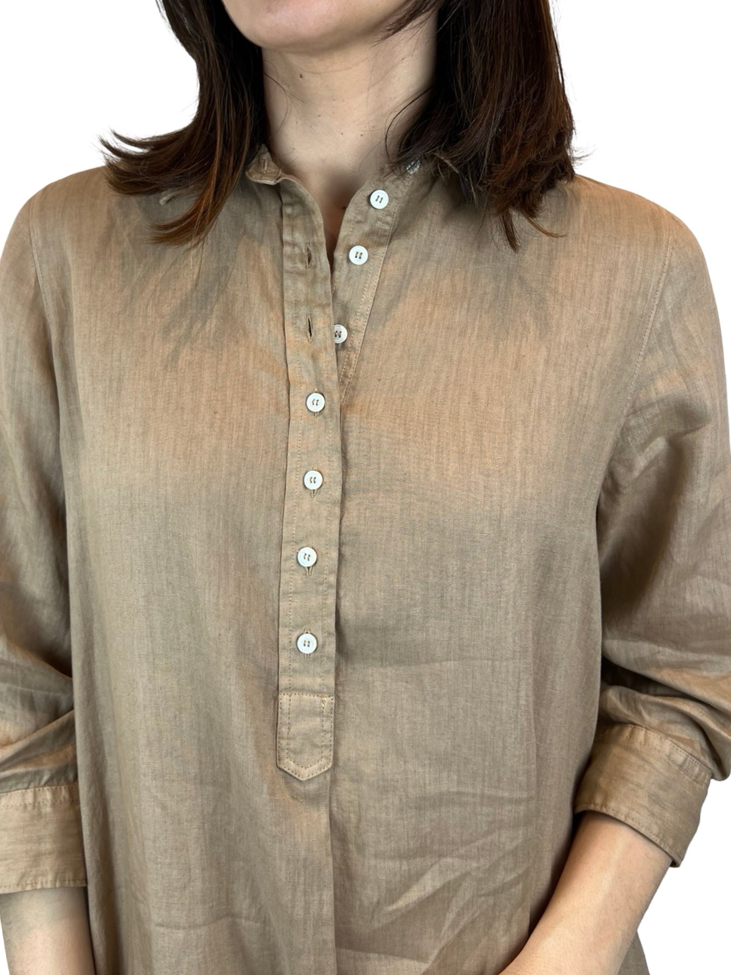 Vestido Rosso 35 Camisero Manga Francesa