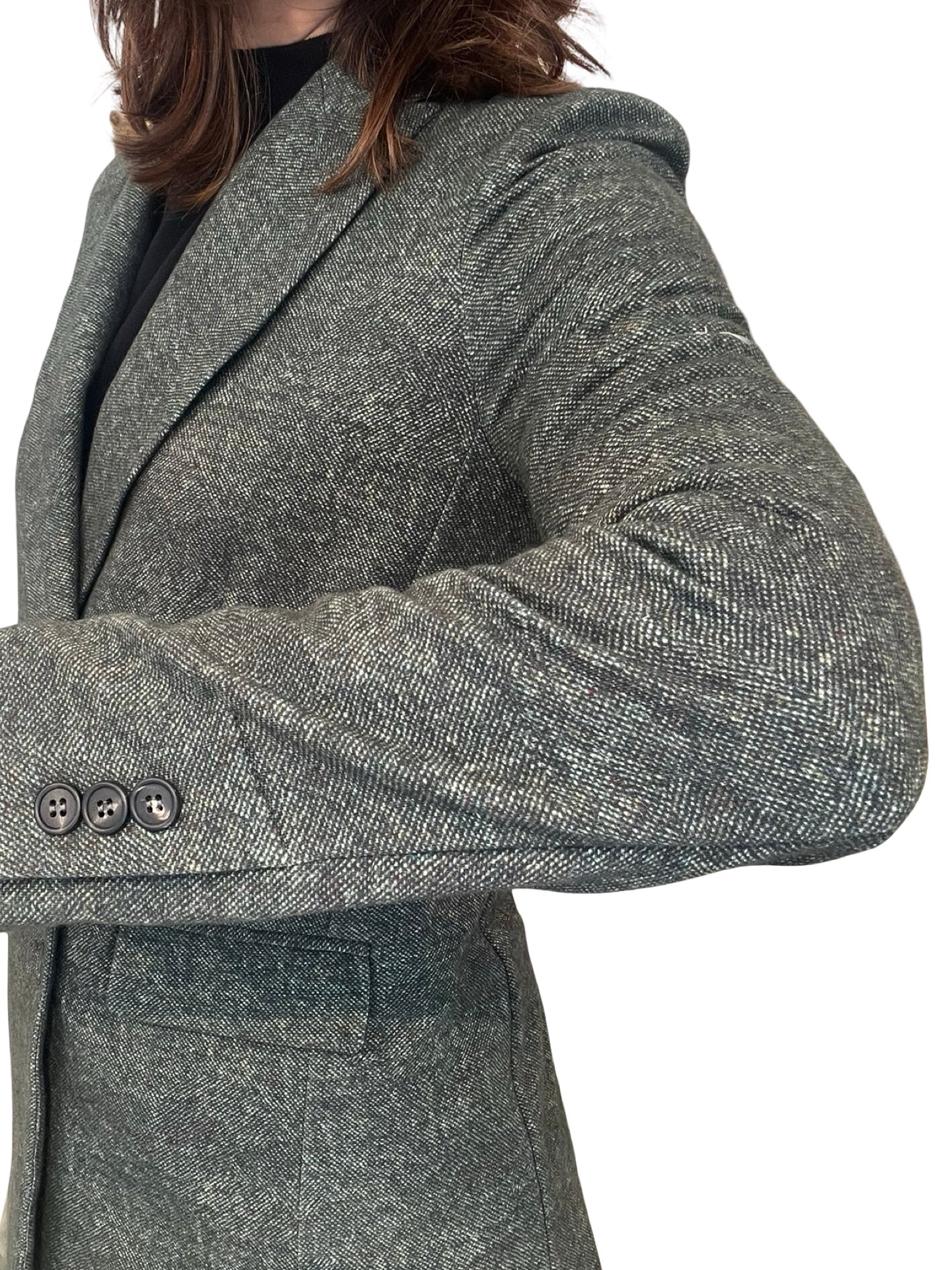 Goodmatch Blazer Croisé En Tweed Vert