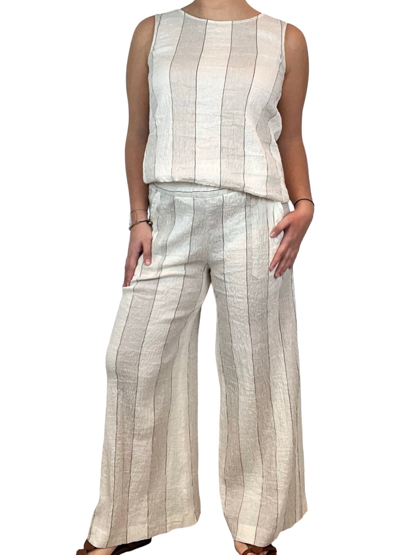 Pantalon large à rayures Agoefilo