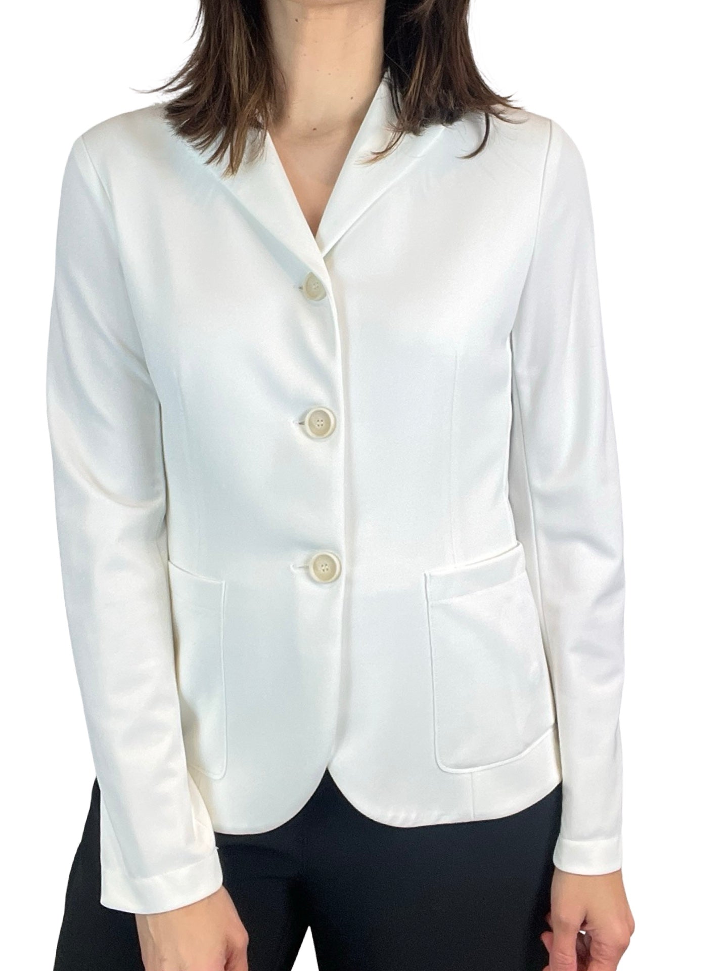Blazer Harris Whar London Fitted Crepe Blanca