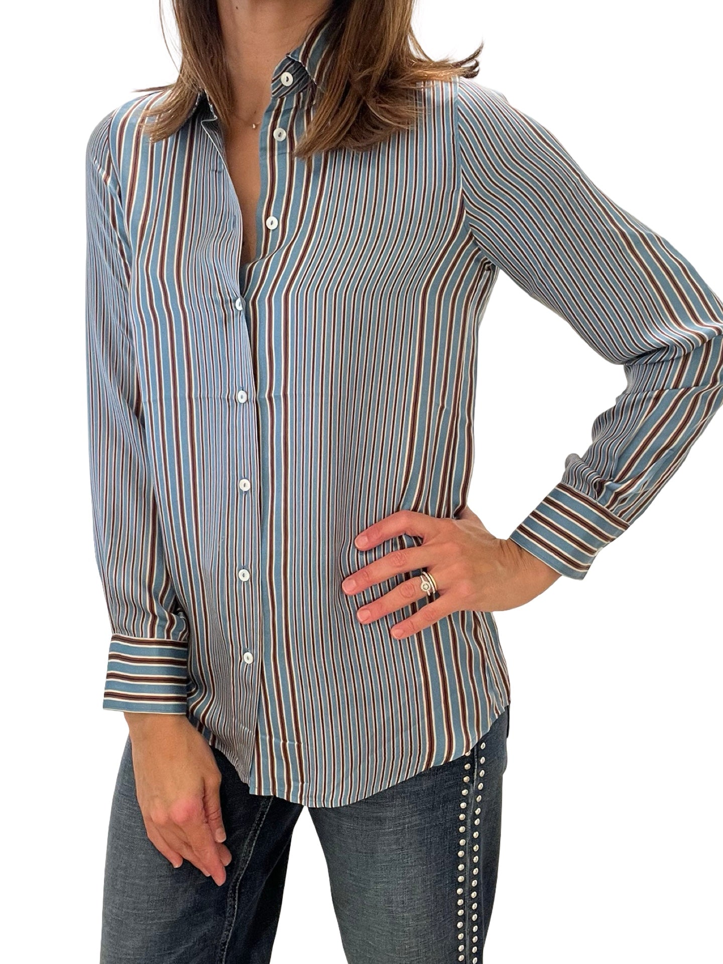 Chemise Diego à rayures bicolores