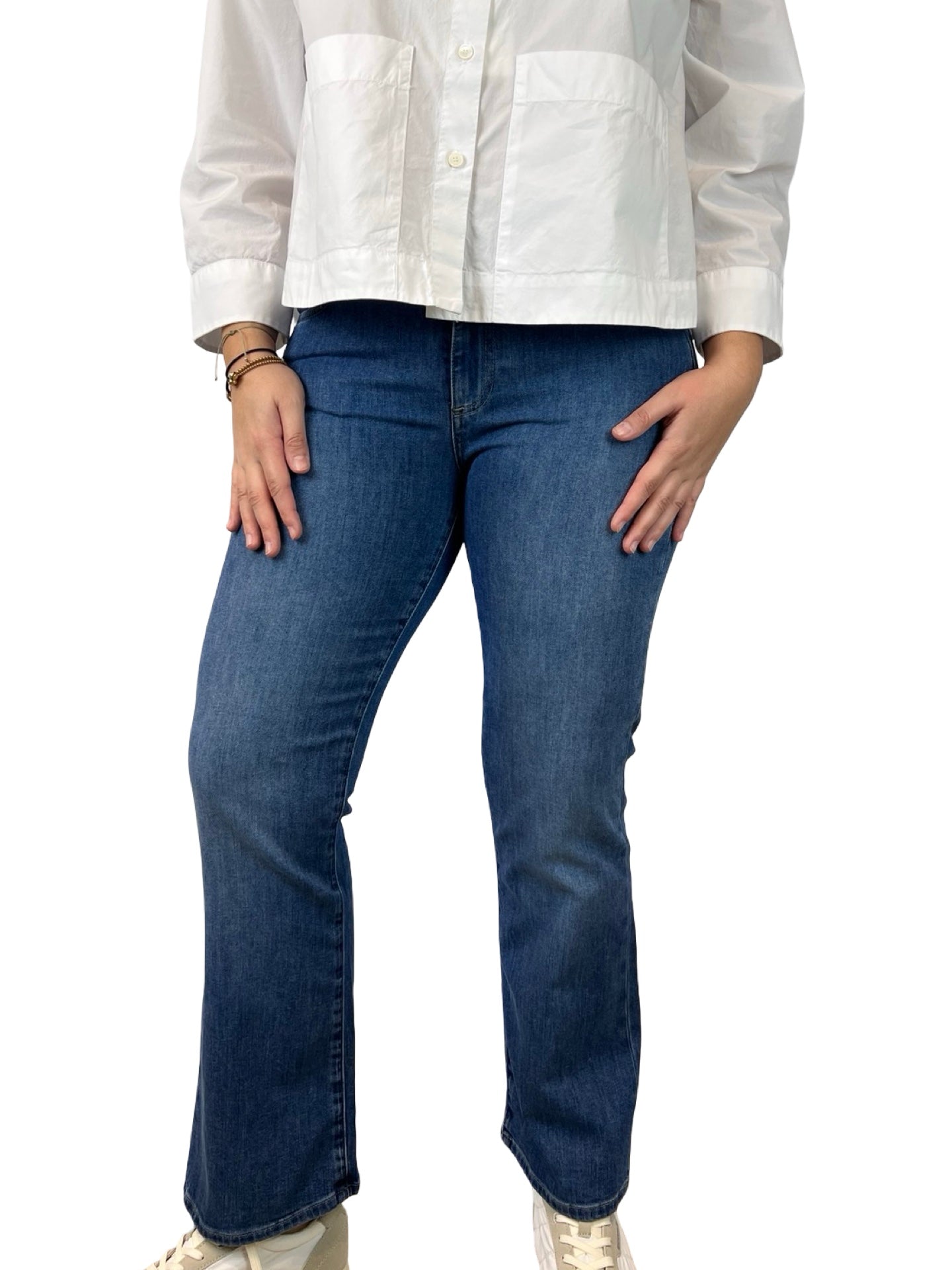 Jeans Cigala's Bell Bottom Crop Azul